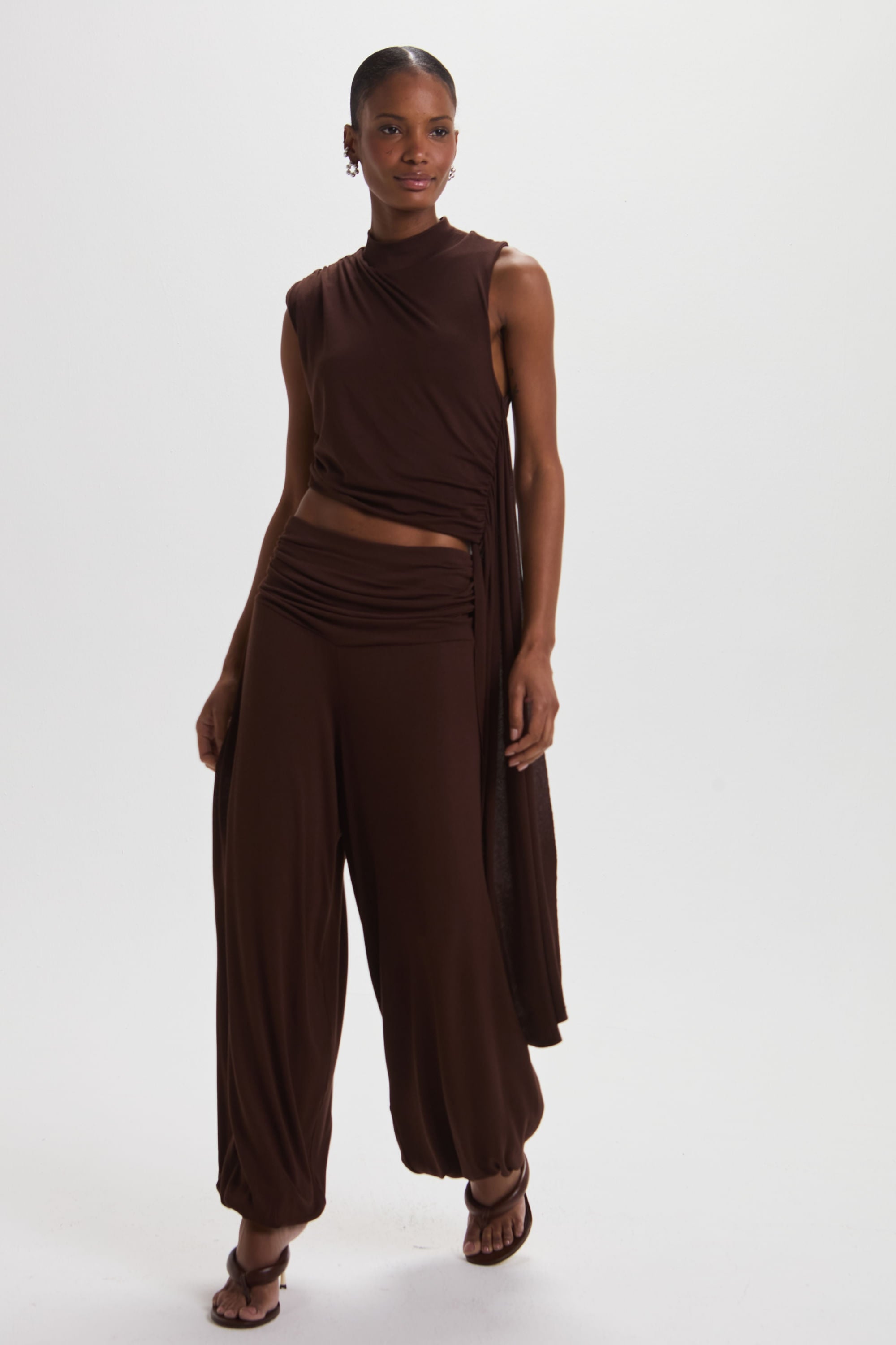 Blusa Manoela Marron Leblog