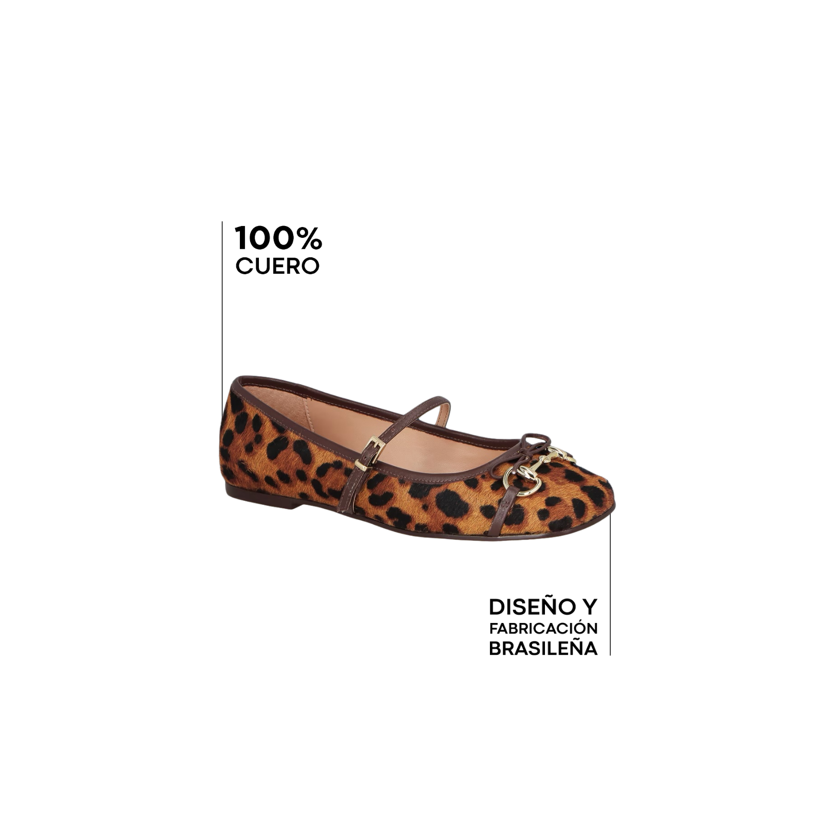 Zapatilla Cuero Leopard LB - 219