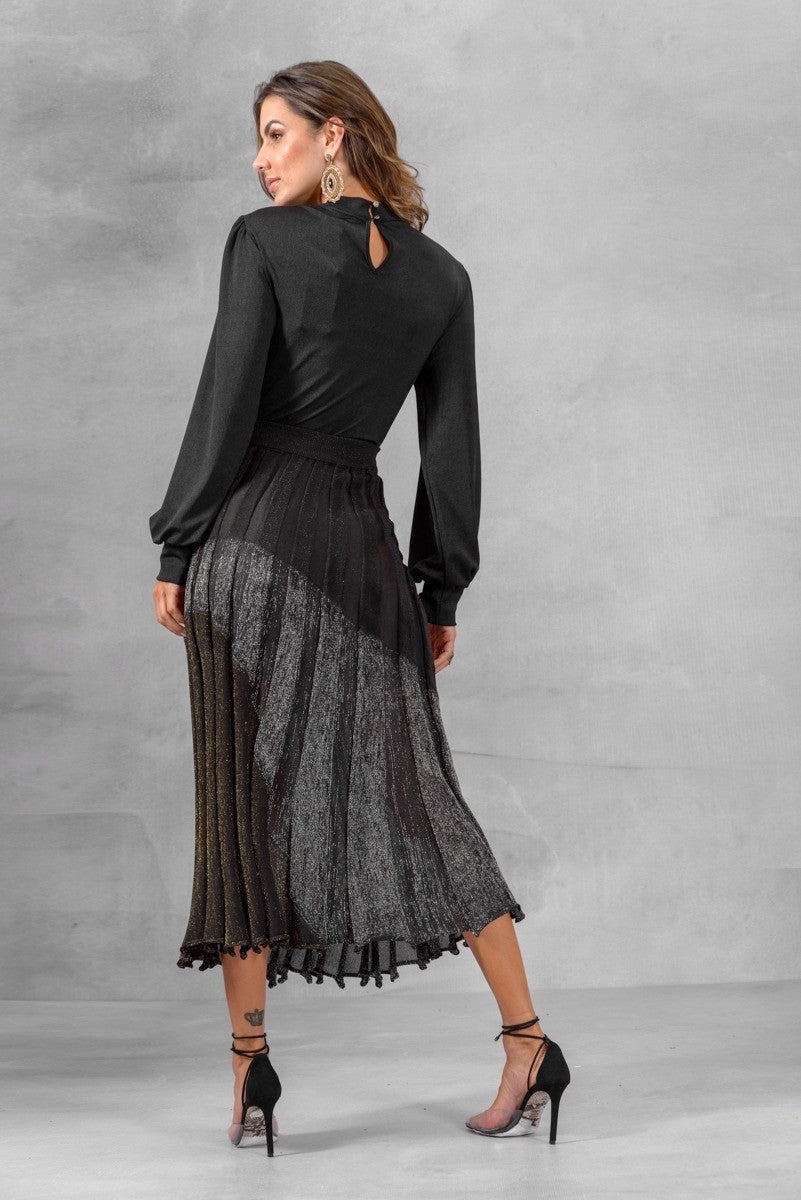 Conjunto Degrade Negro y Plata