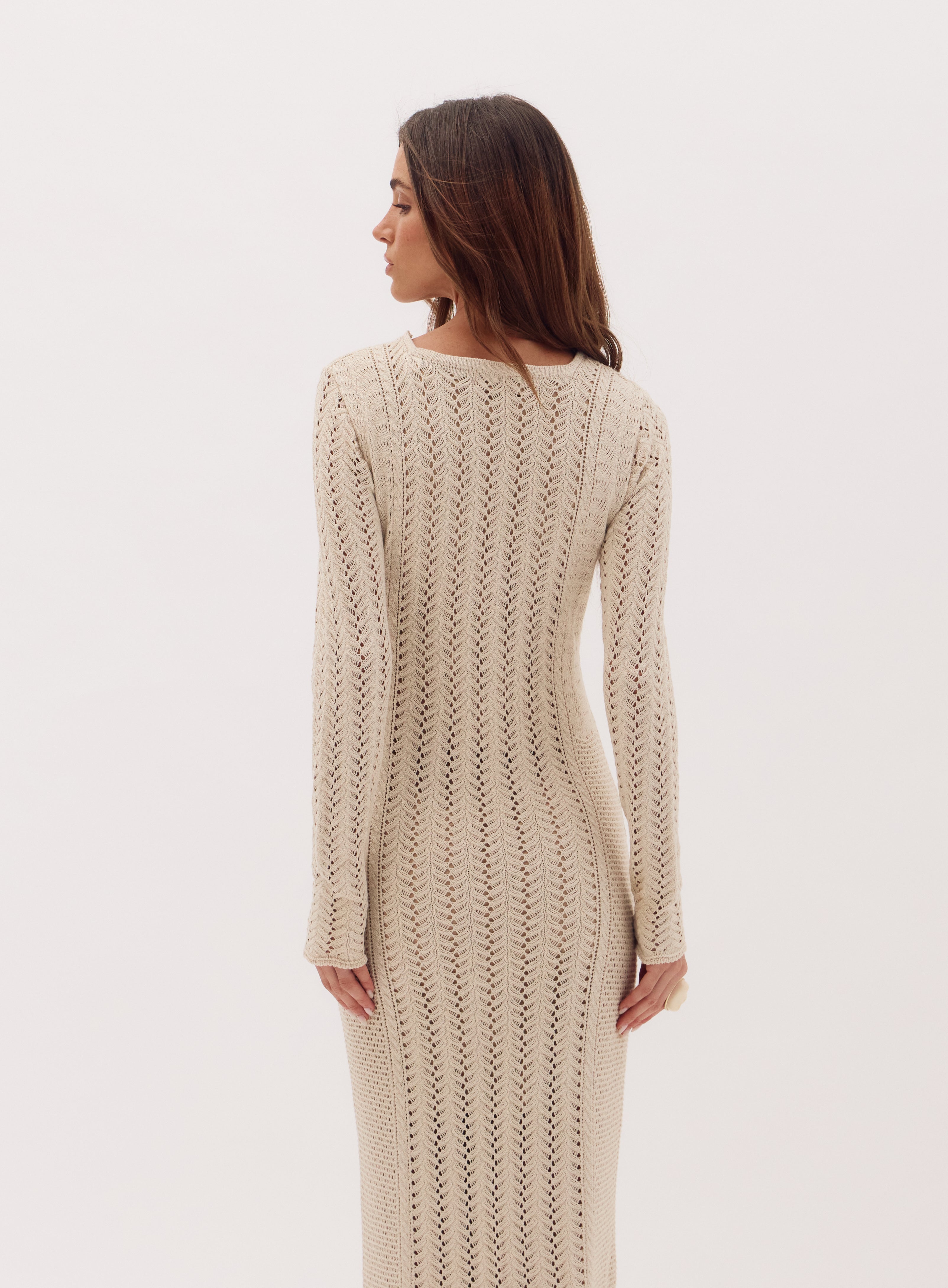 Vestido Tricot Simara Beige Oasis