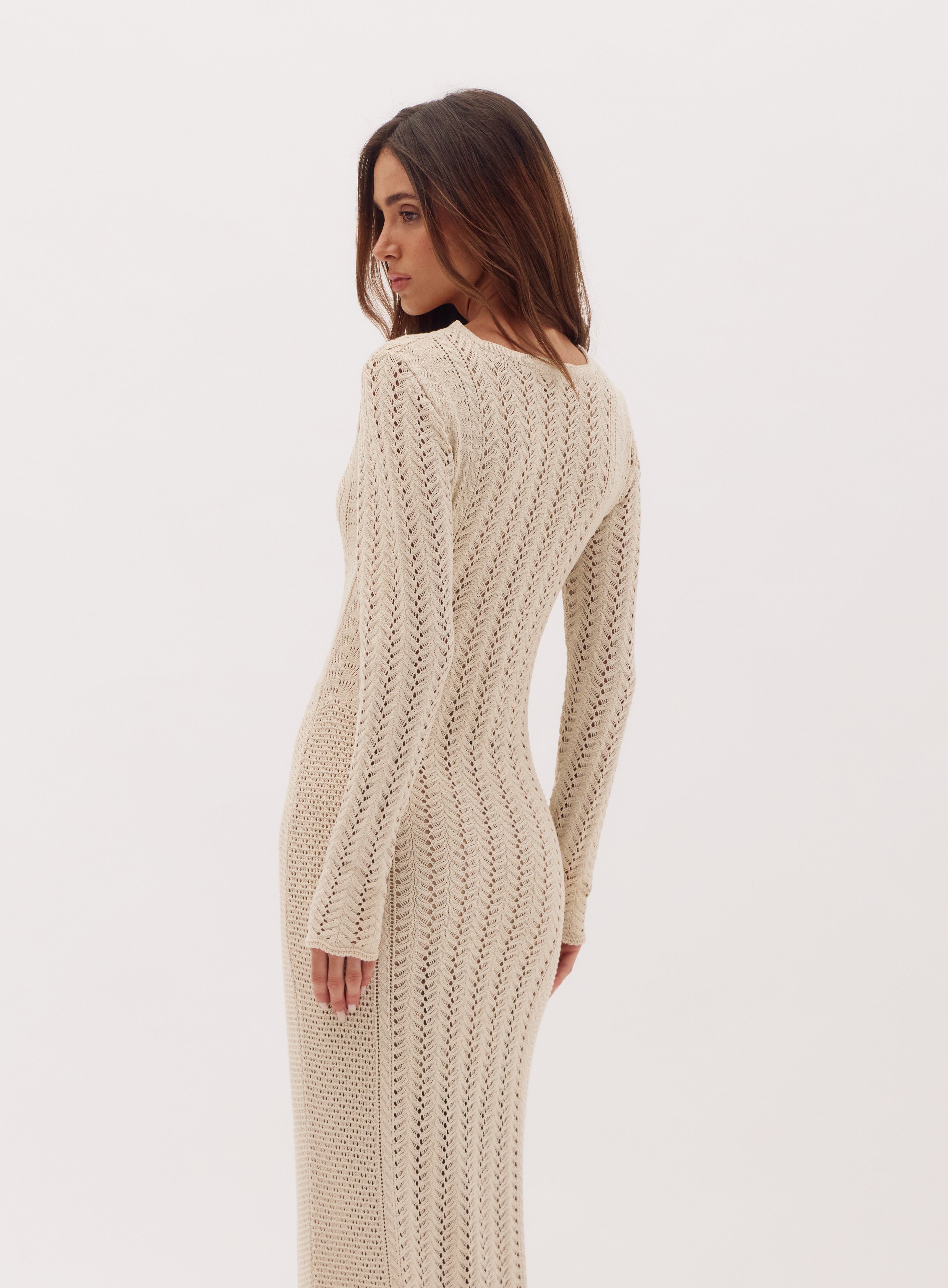 Vestido Tricot Simara Beige Oasis