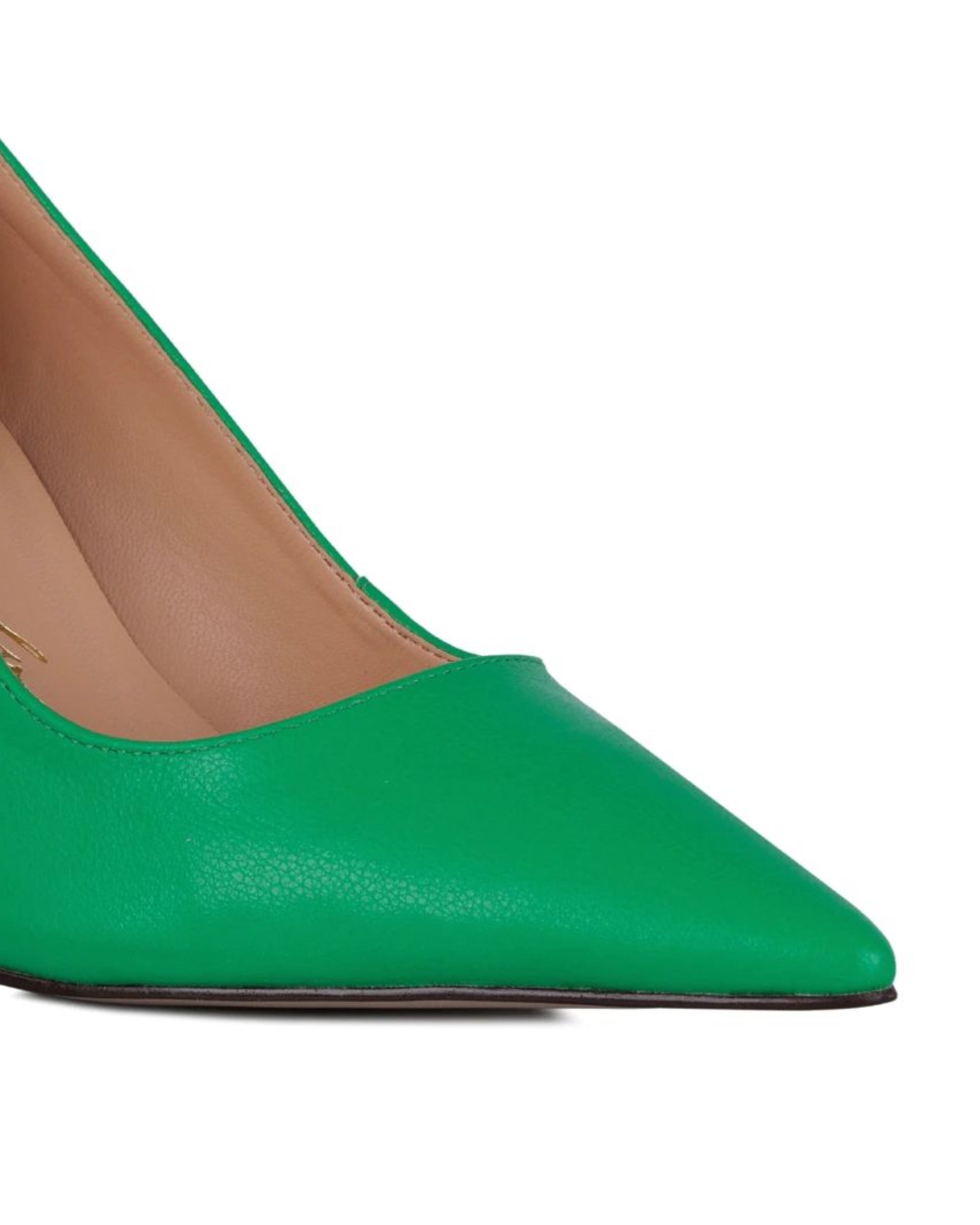 Scarpin Cuero Verde Luiza