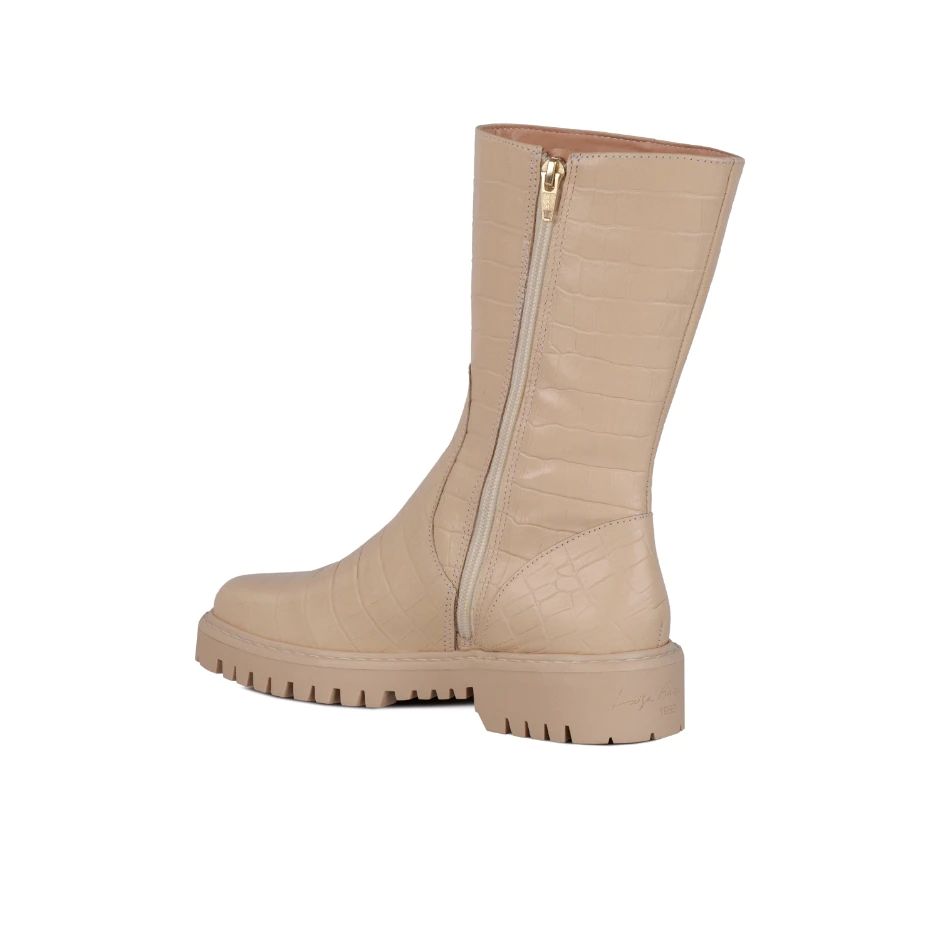Bota Cuero Croco Nata Luiza