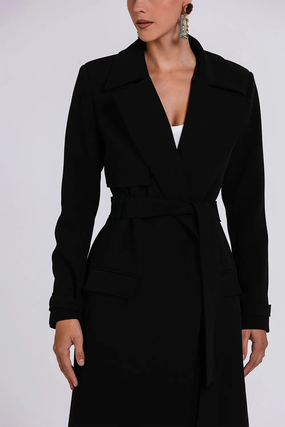 Abrigo Cristina Negro Charth