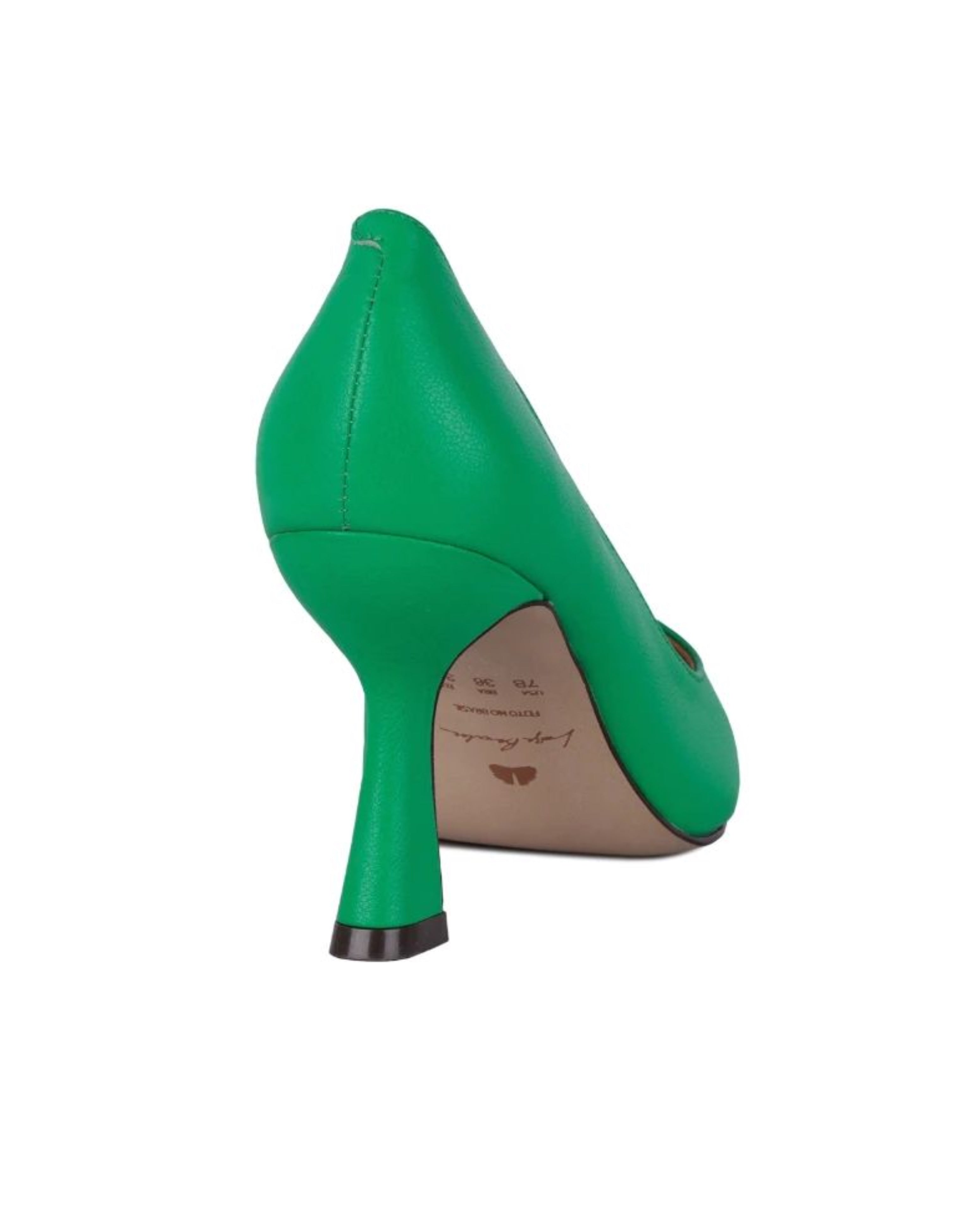 Scarpin Cuero Verde Luiza