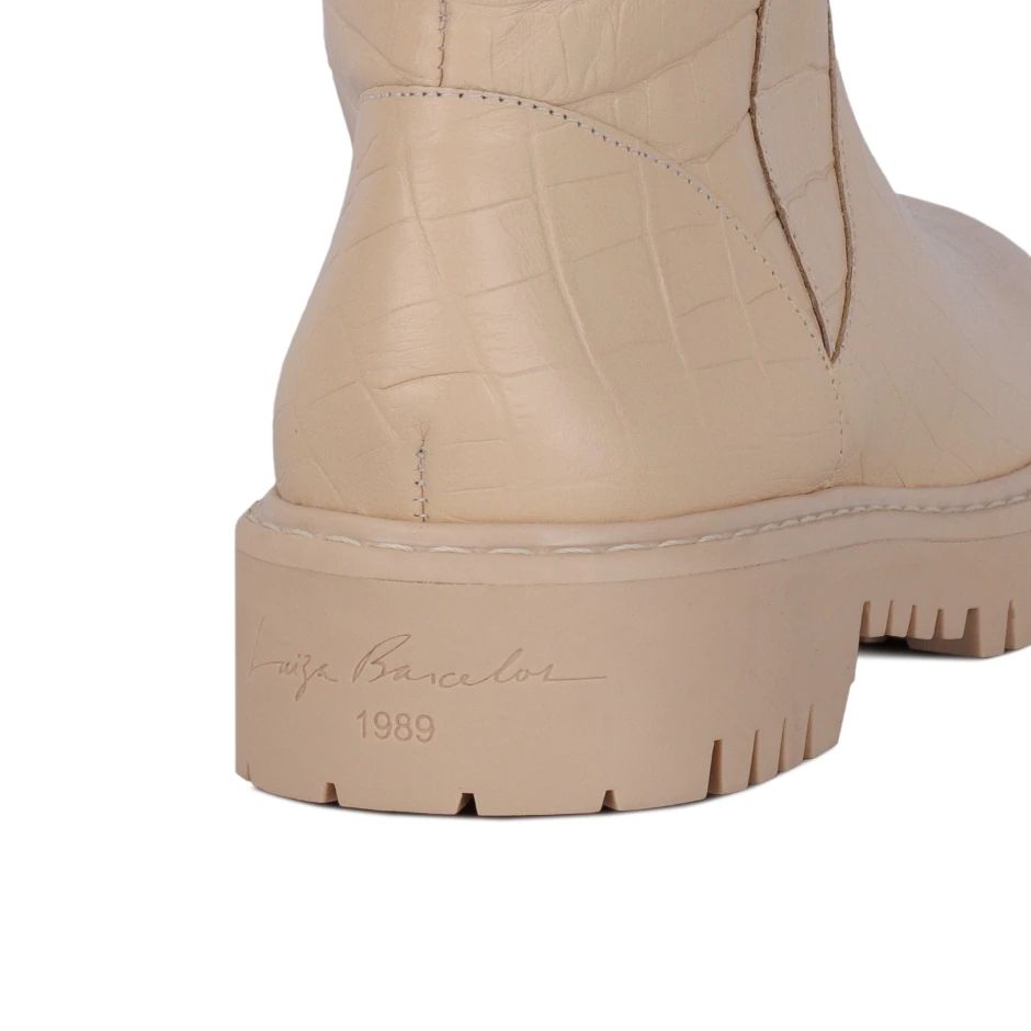 Bota Cuero Croco Nata Luiza