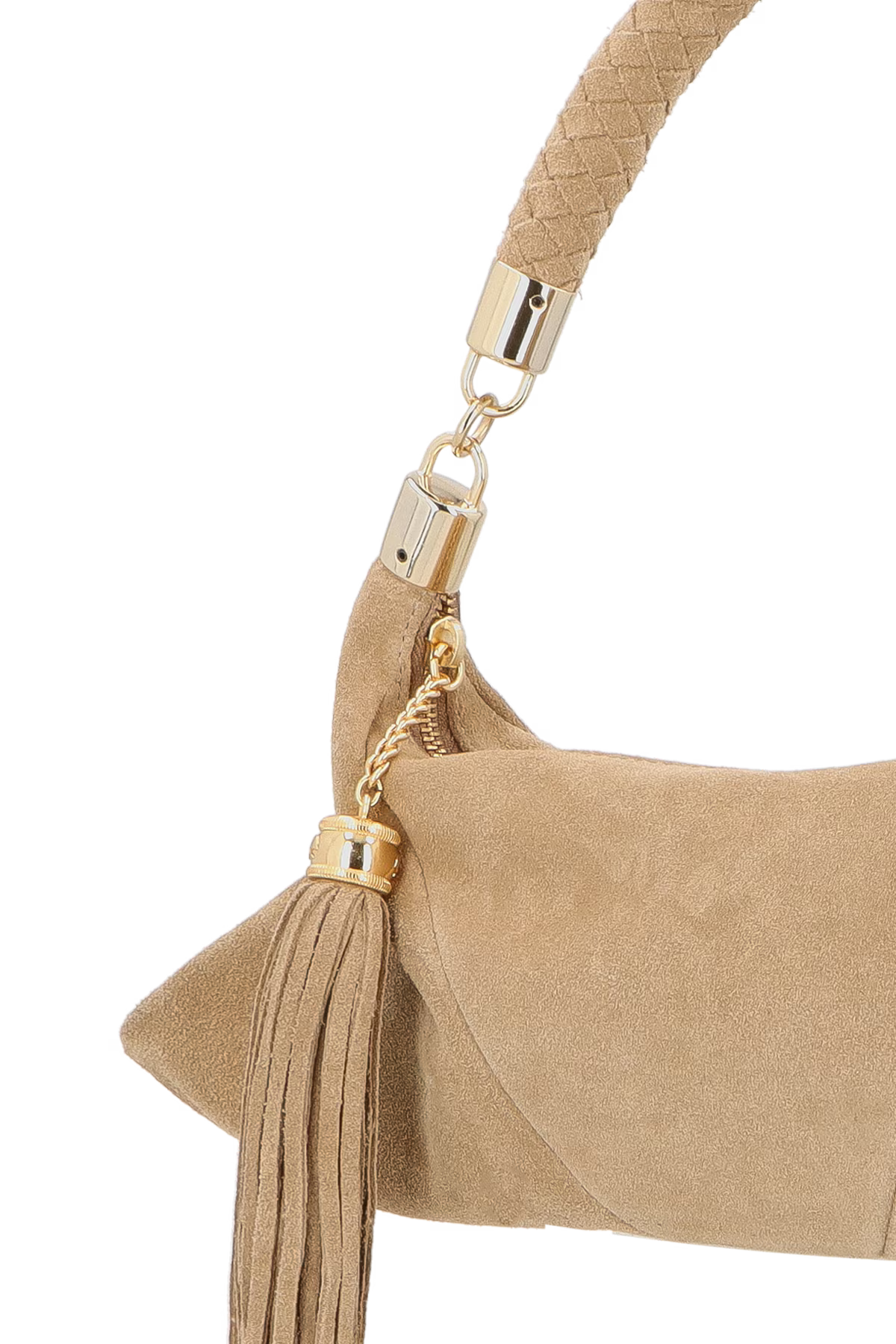 Cartera Cuero Camuza Beige Fendi Luiza Barcelos