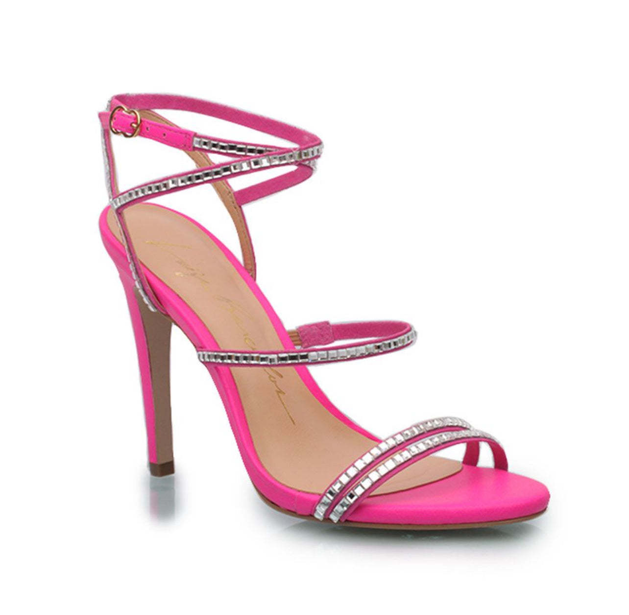 Sandalia Fucsia Brillos LB
