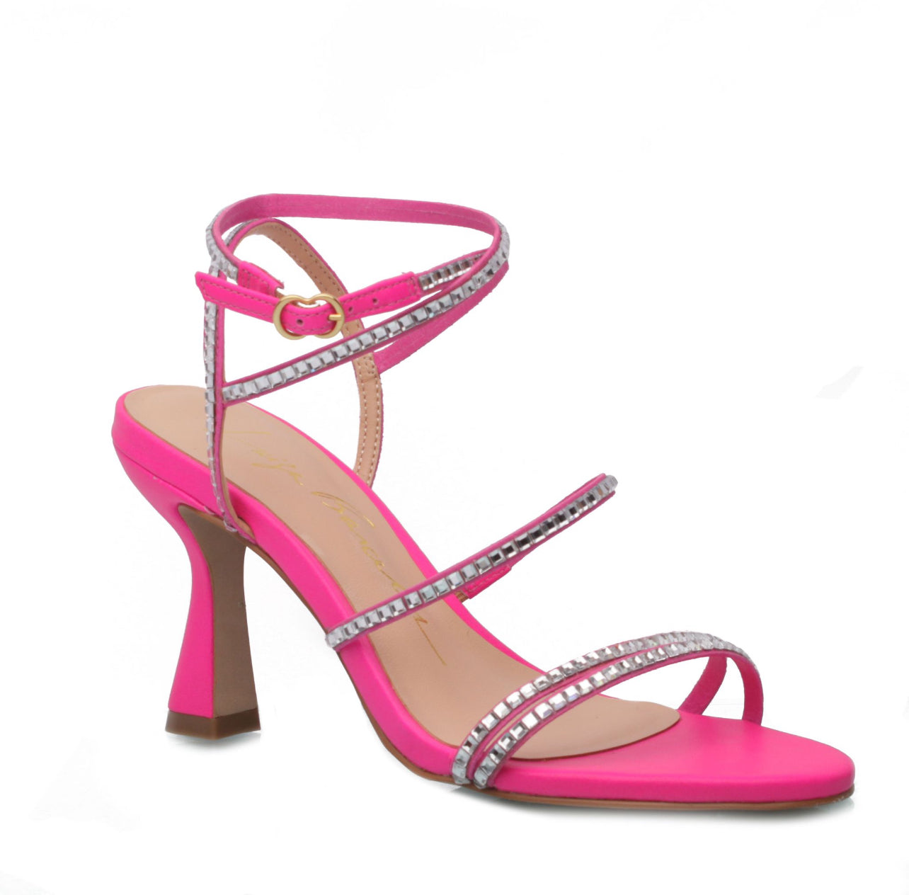Sandalia Fucsia Brillos Mediana LB