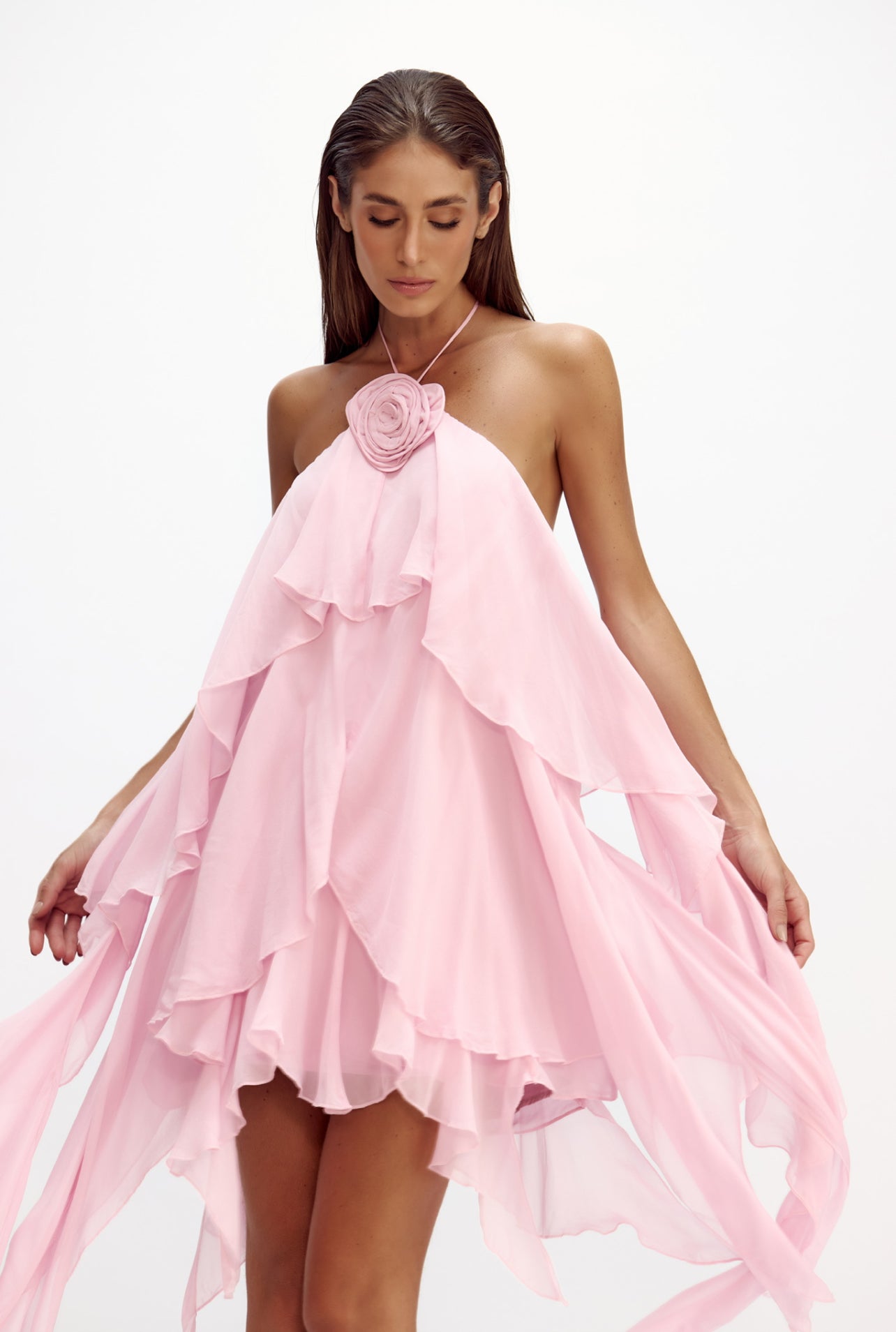 Vestido Frederica Rosa Oasis