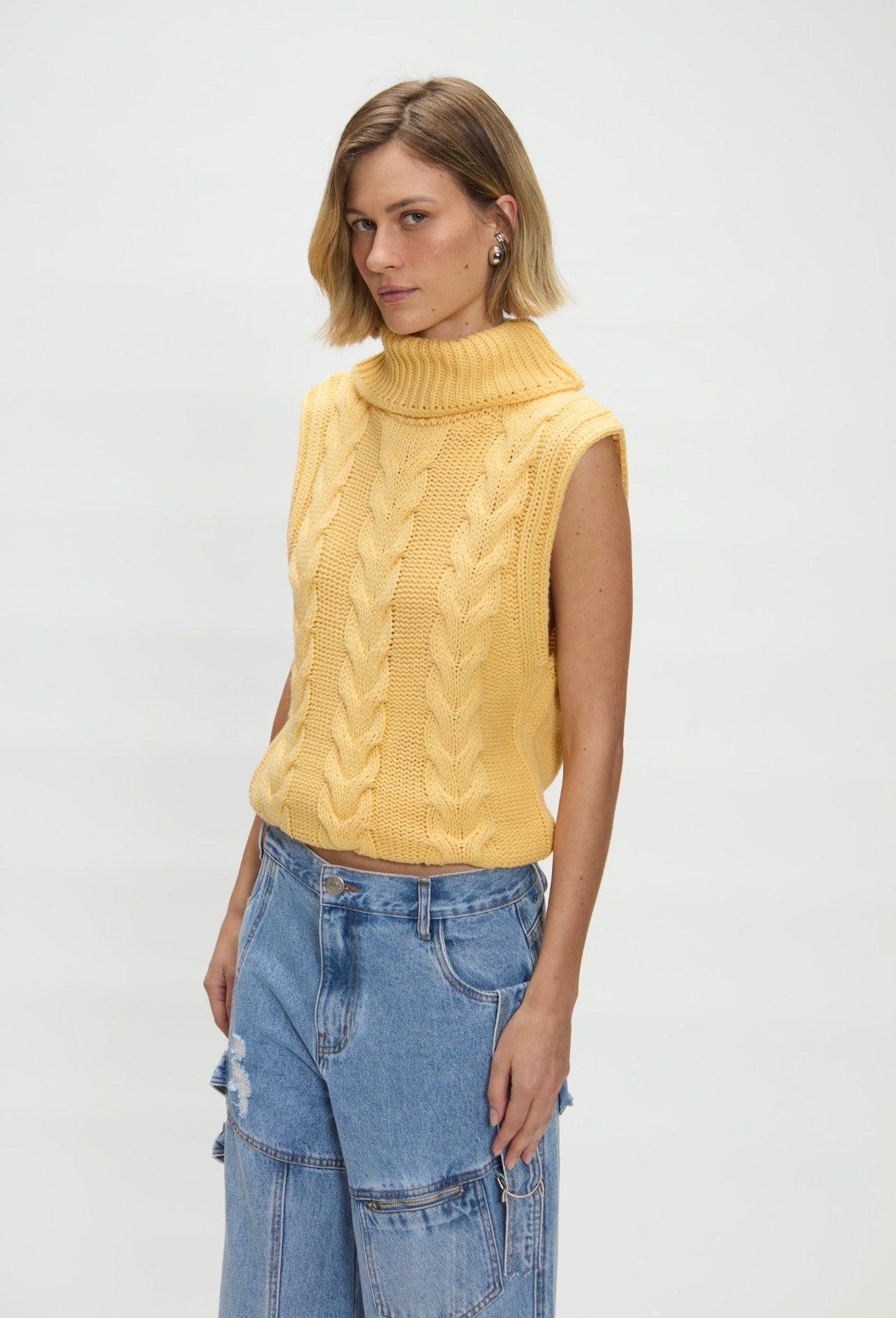 Vest Celina Amarillo Leblog