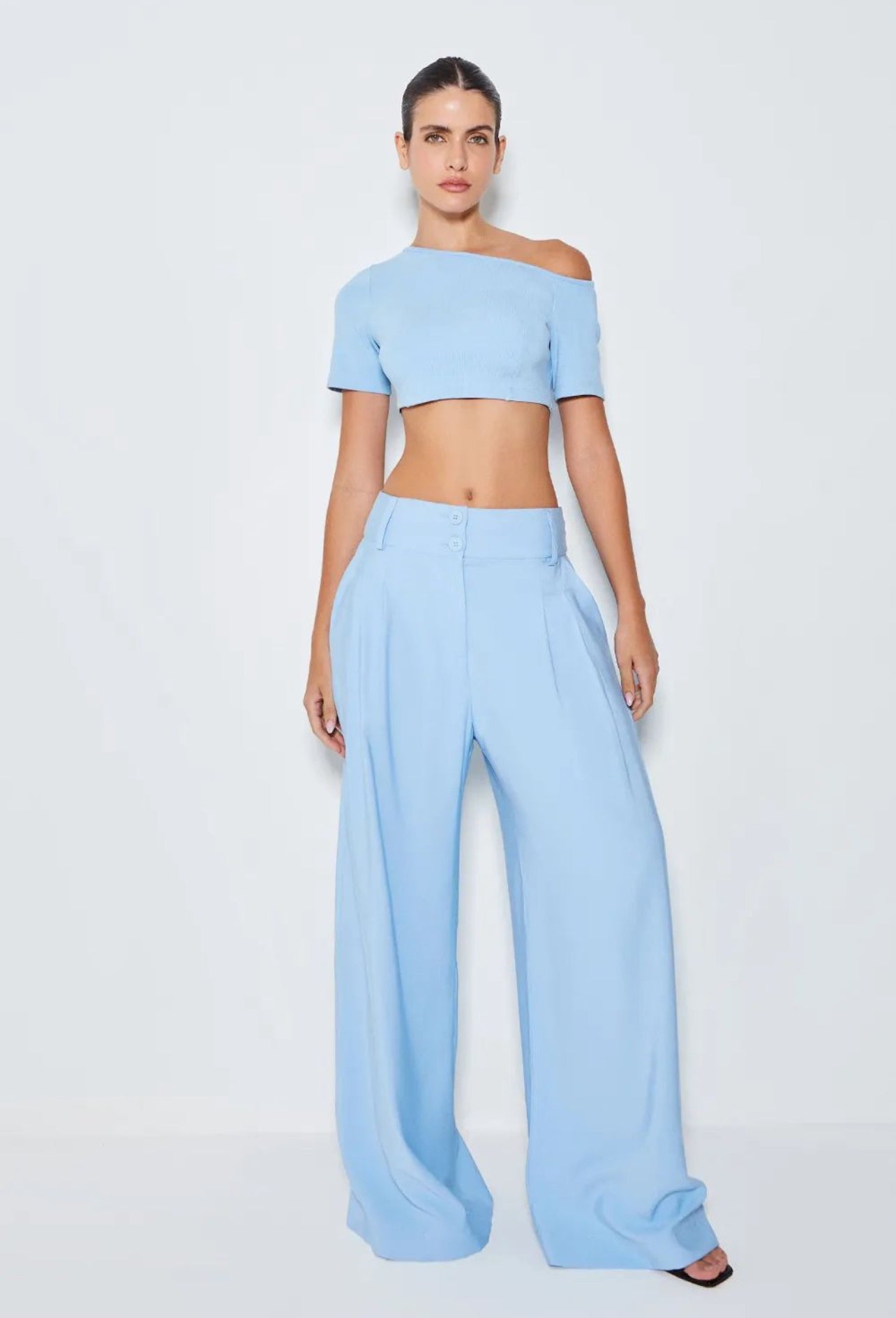 Cropped Corto Celeste ZEN