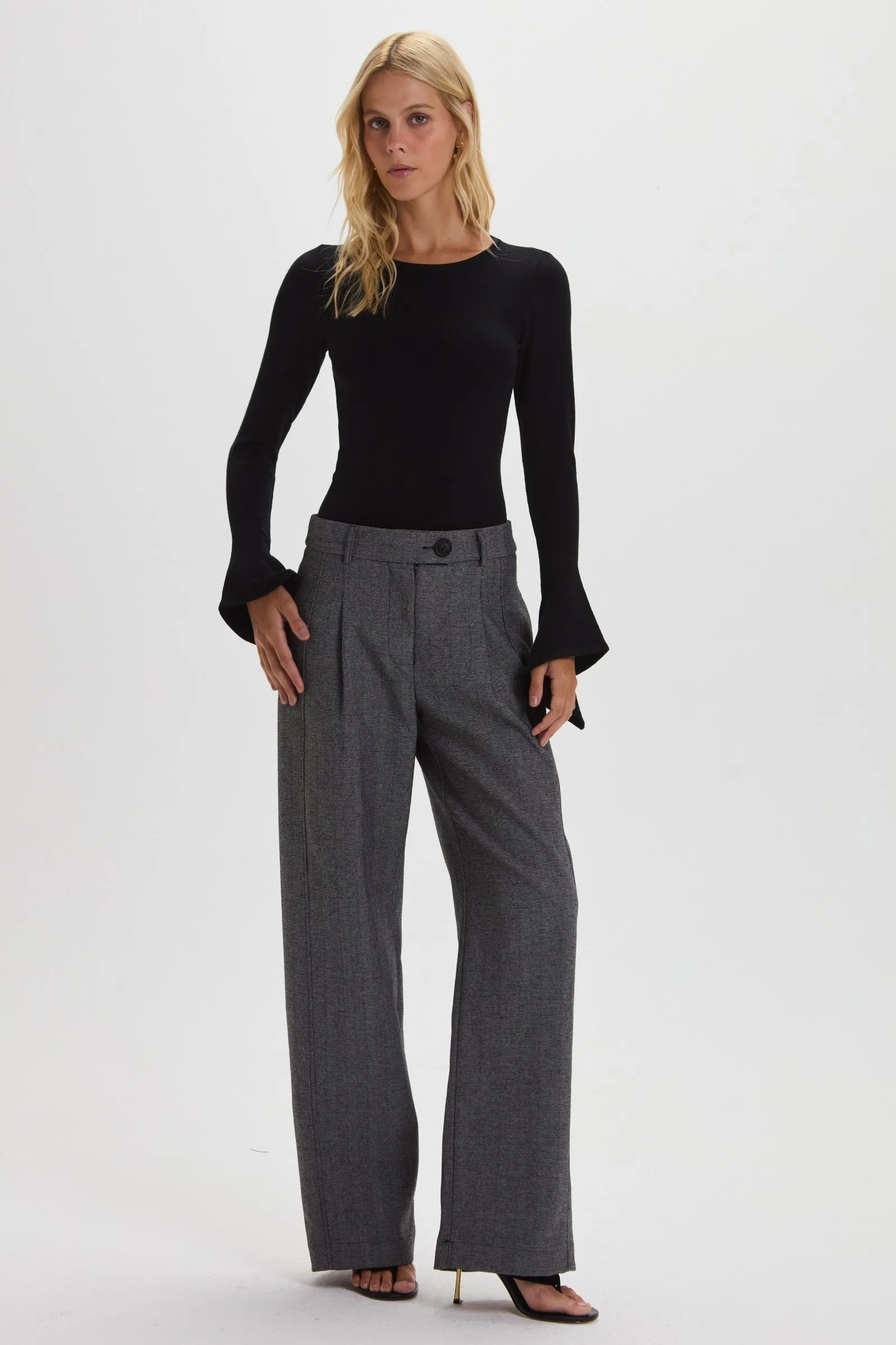 Pantalon Monica Gris Leblog