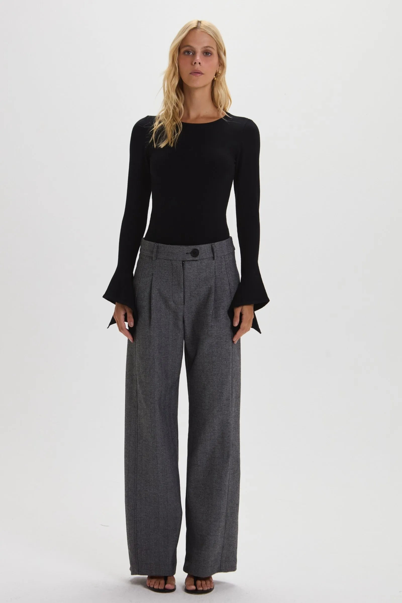 Pantalon Monica Gris Leblog