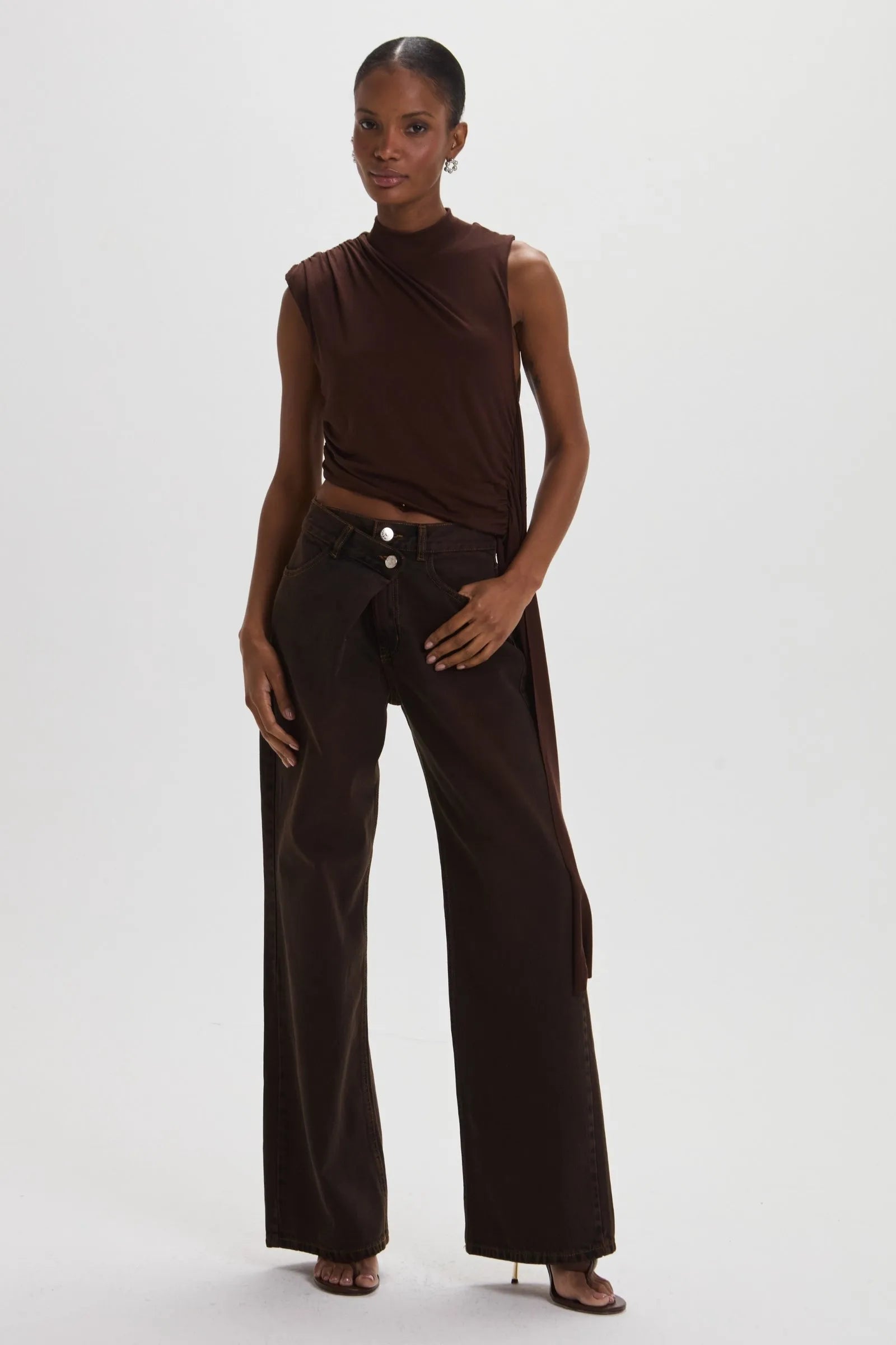 Pantalon Erica Marron Leblog