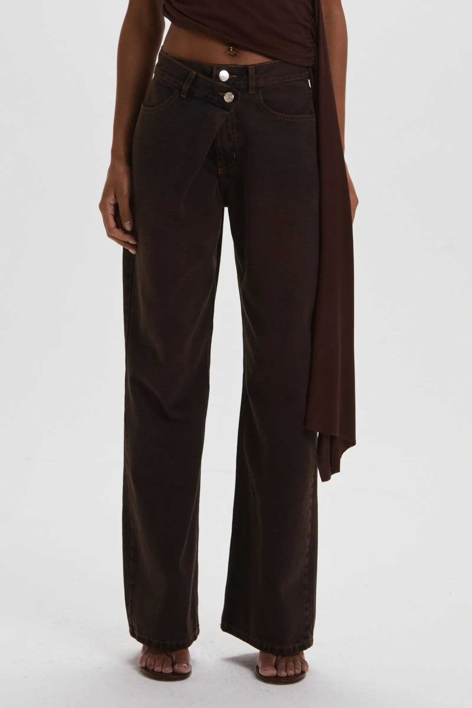 Pantalon Erica Marron Leblog