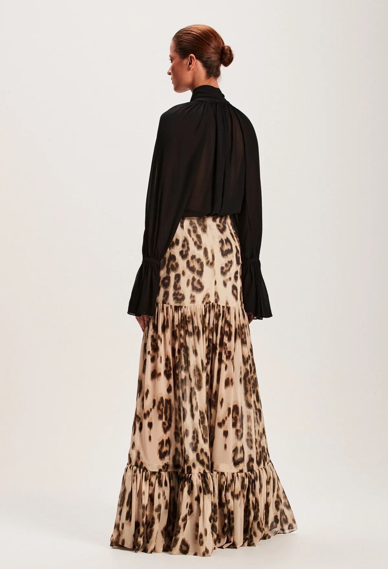 Pollera Animal Print Beige Tig