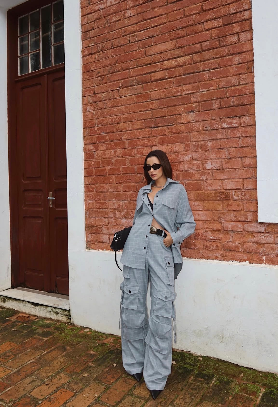 Camisa Sophie Gris Leblog