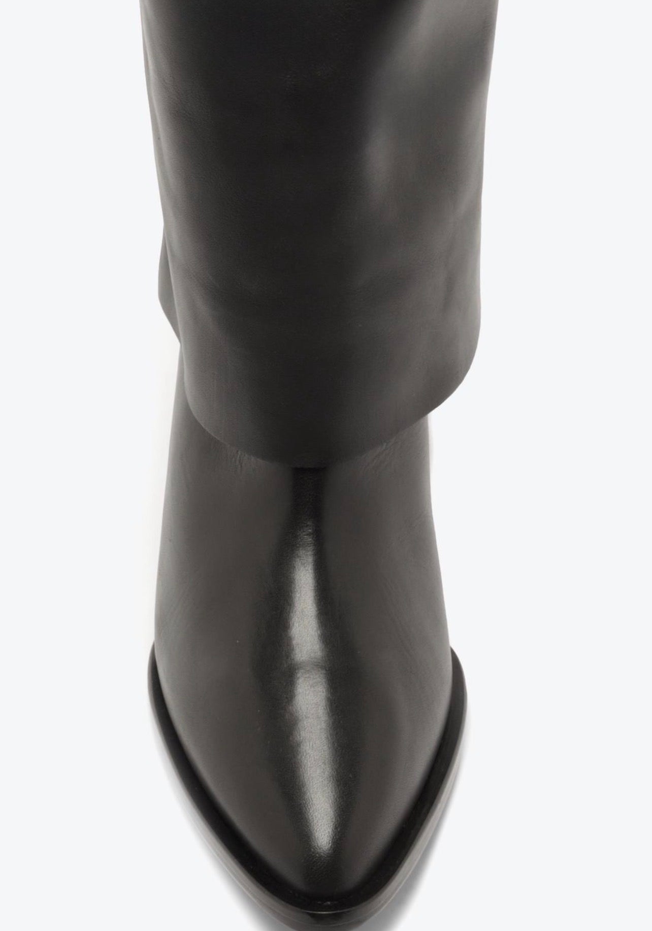 Bota Cuero Olivia Negra Vicenza