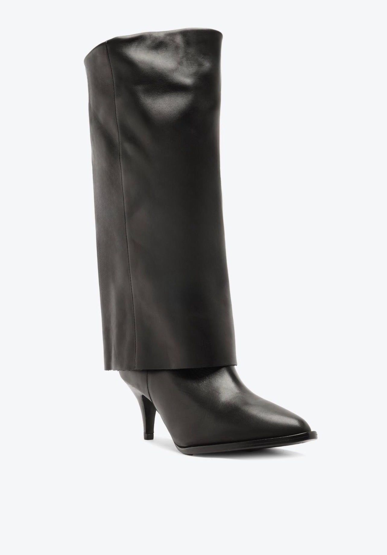 Bota Cuero Olivia Negra Vicenza