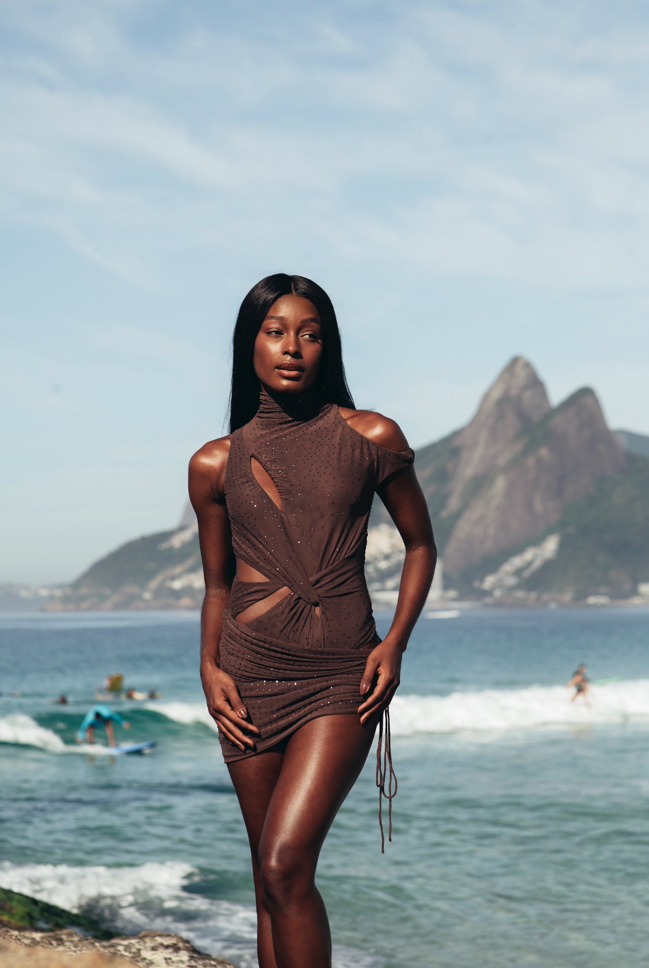 Conj Gardenia Marron Oasis