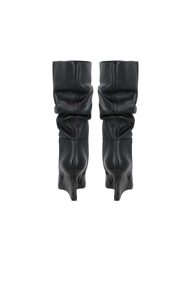 Bota Slouch Negra Luiza Barcelos