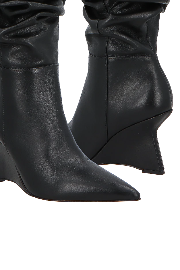 Bota Slouch Negra Luiza Barcelos