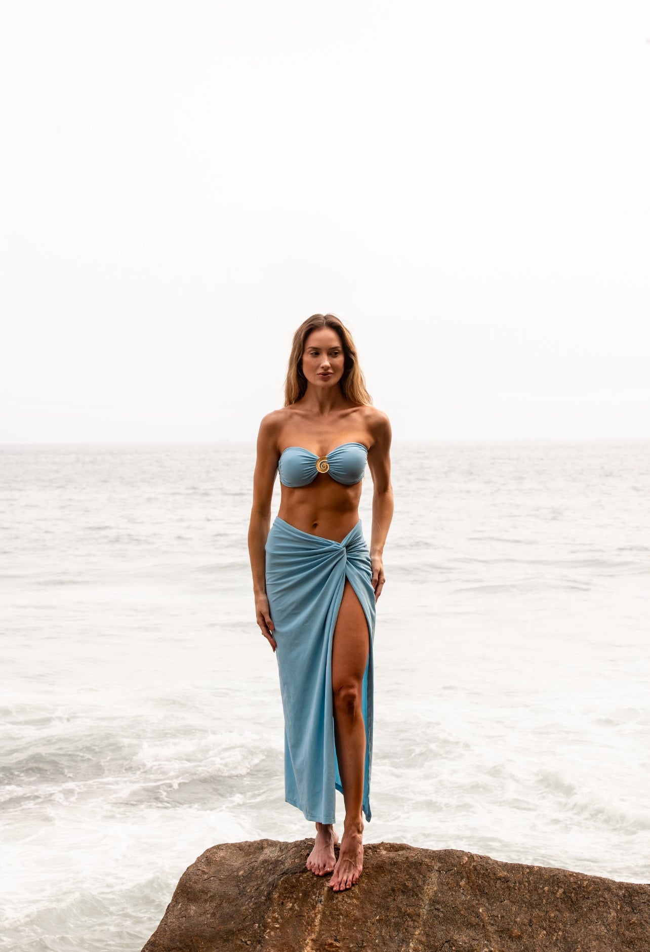 Top Strapless Atlantis Aqua SUN ROSE
