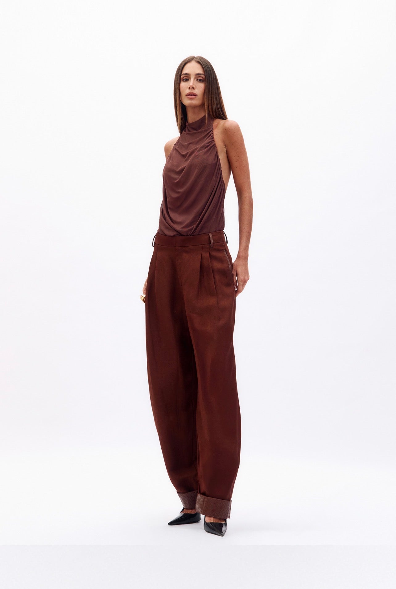 Pantalon Nina Marron Oasis