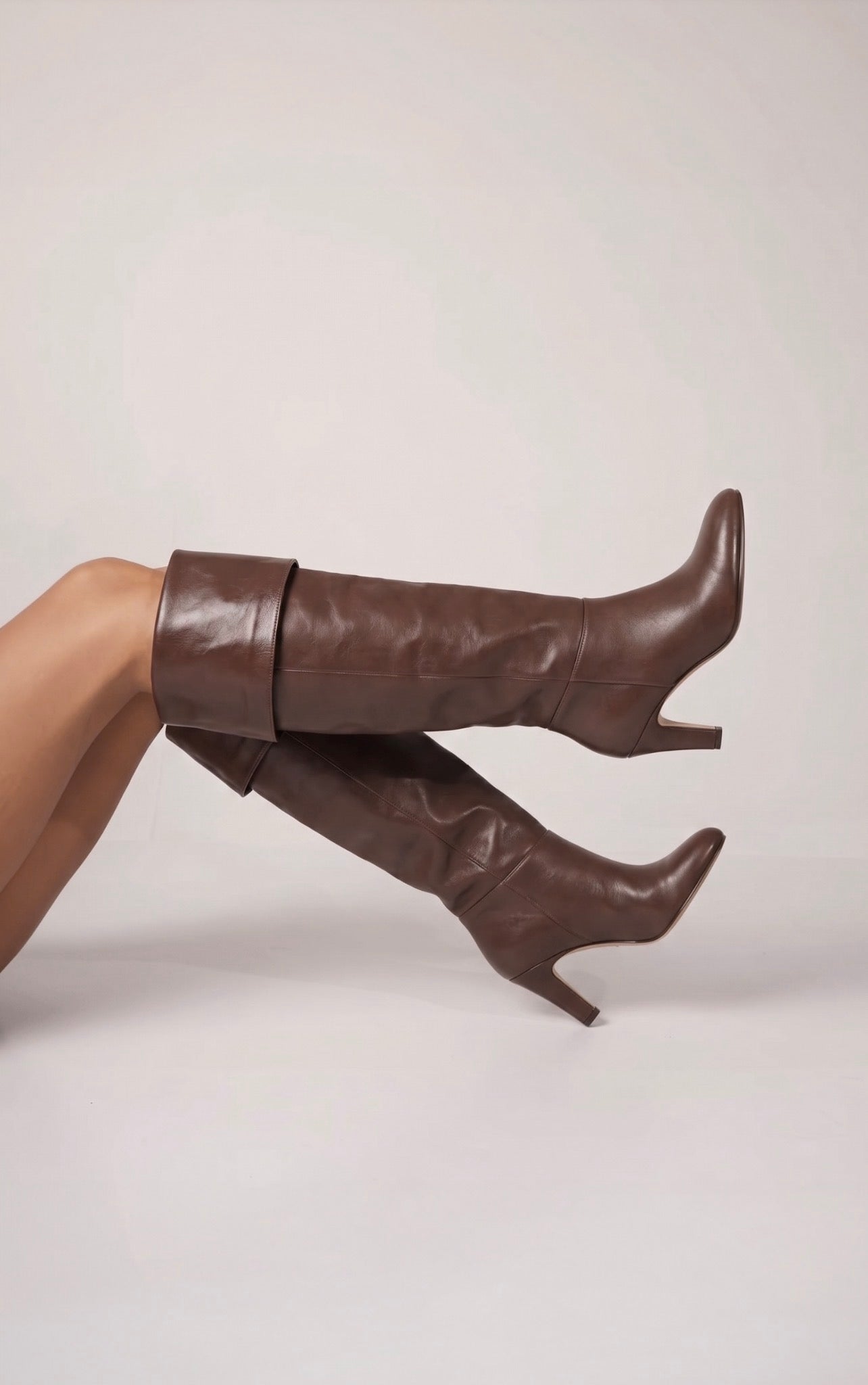Bota Over the Knee Cuero Café LB - 211