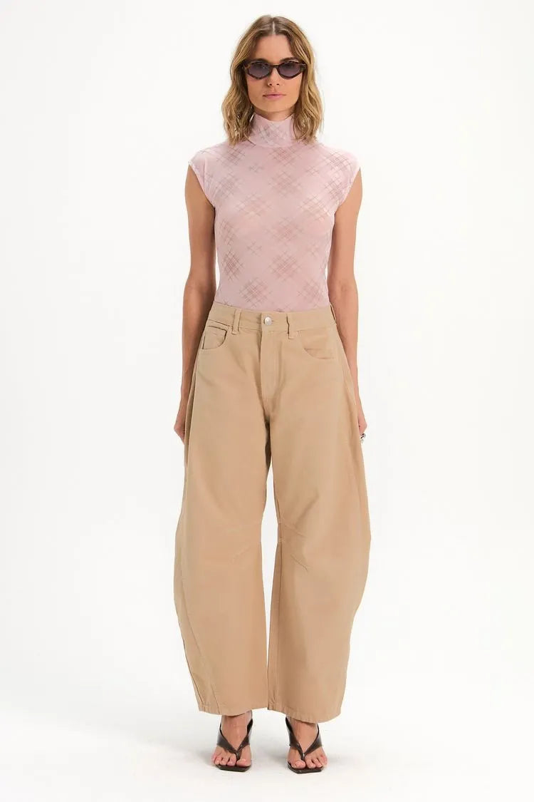Pantalon Tina Beige Leblog