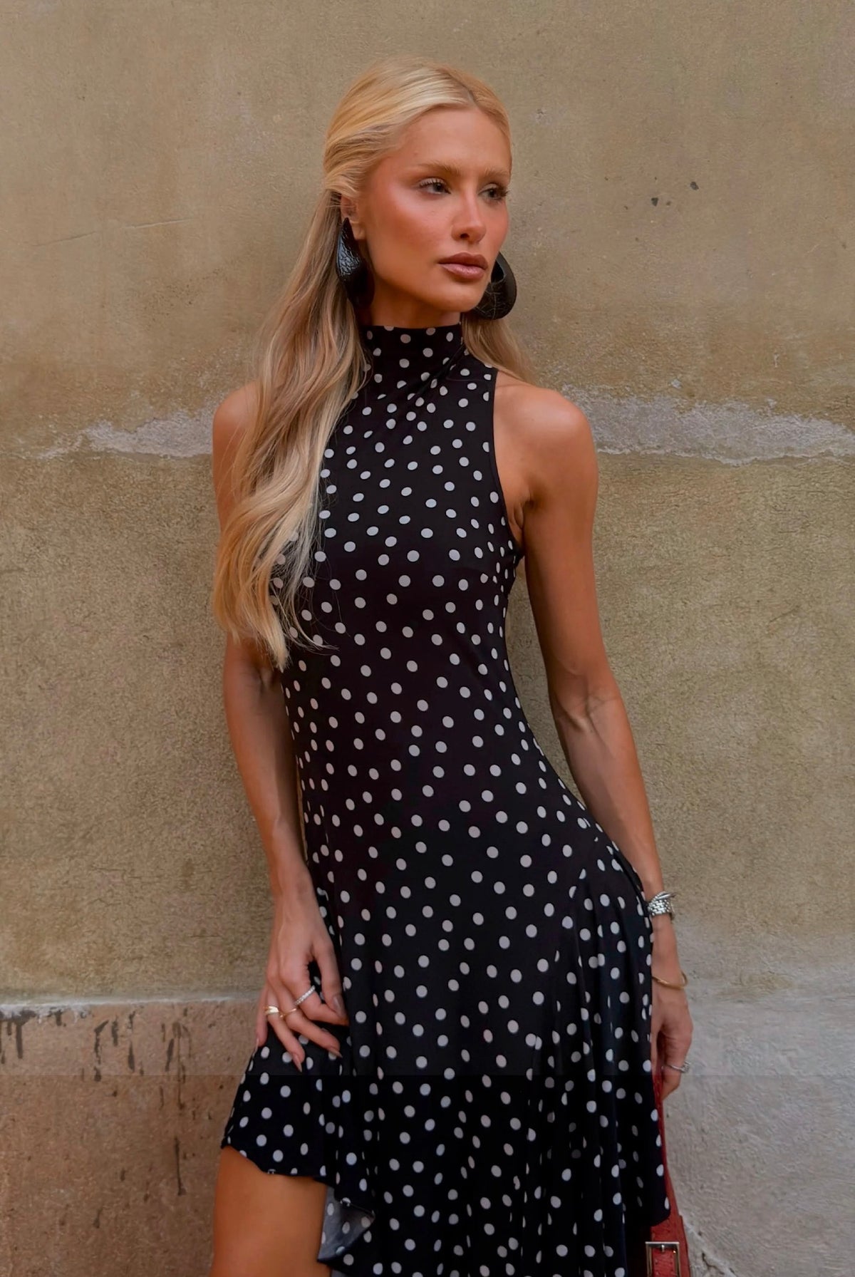 Vestido Negro y Blanco Zen - 11792