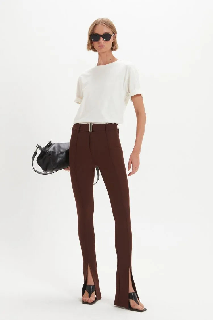 Pantalon Fernanda Marron Leblog