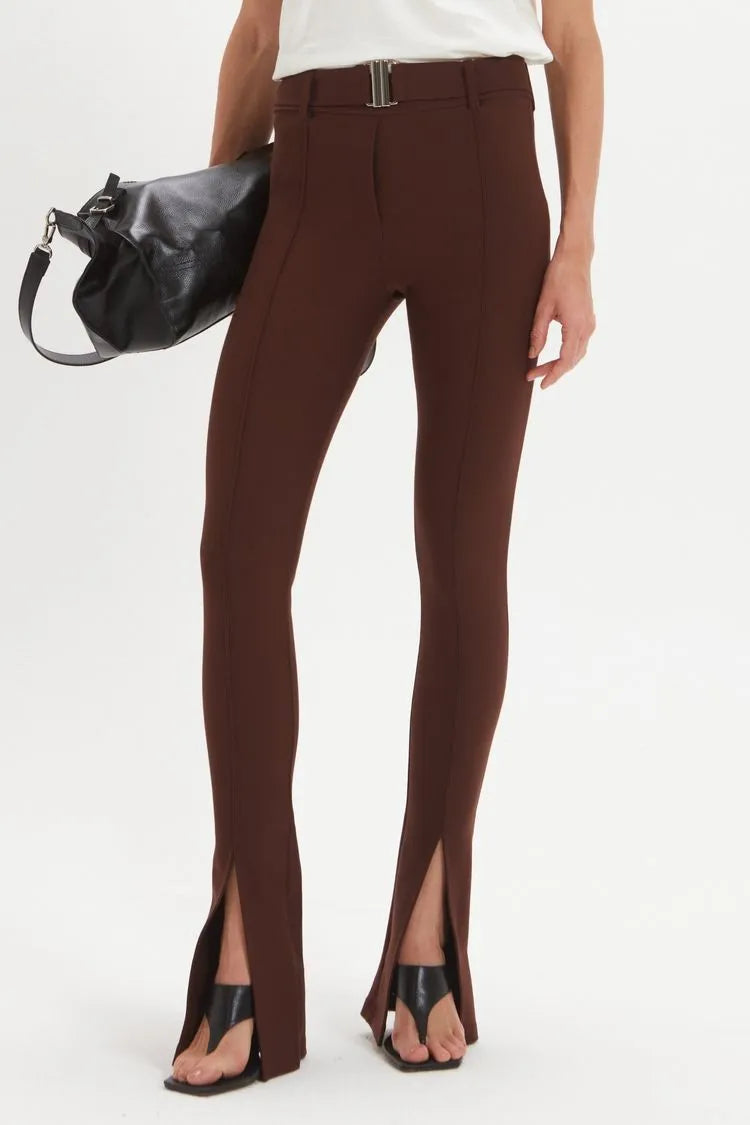 Pantalon Fernanda Marron Leblog