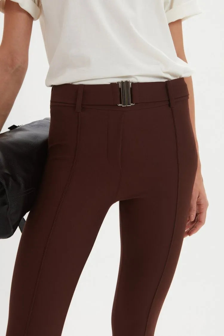 Pantalon Fernanda Marron Leblog