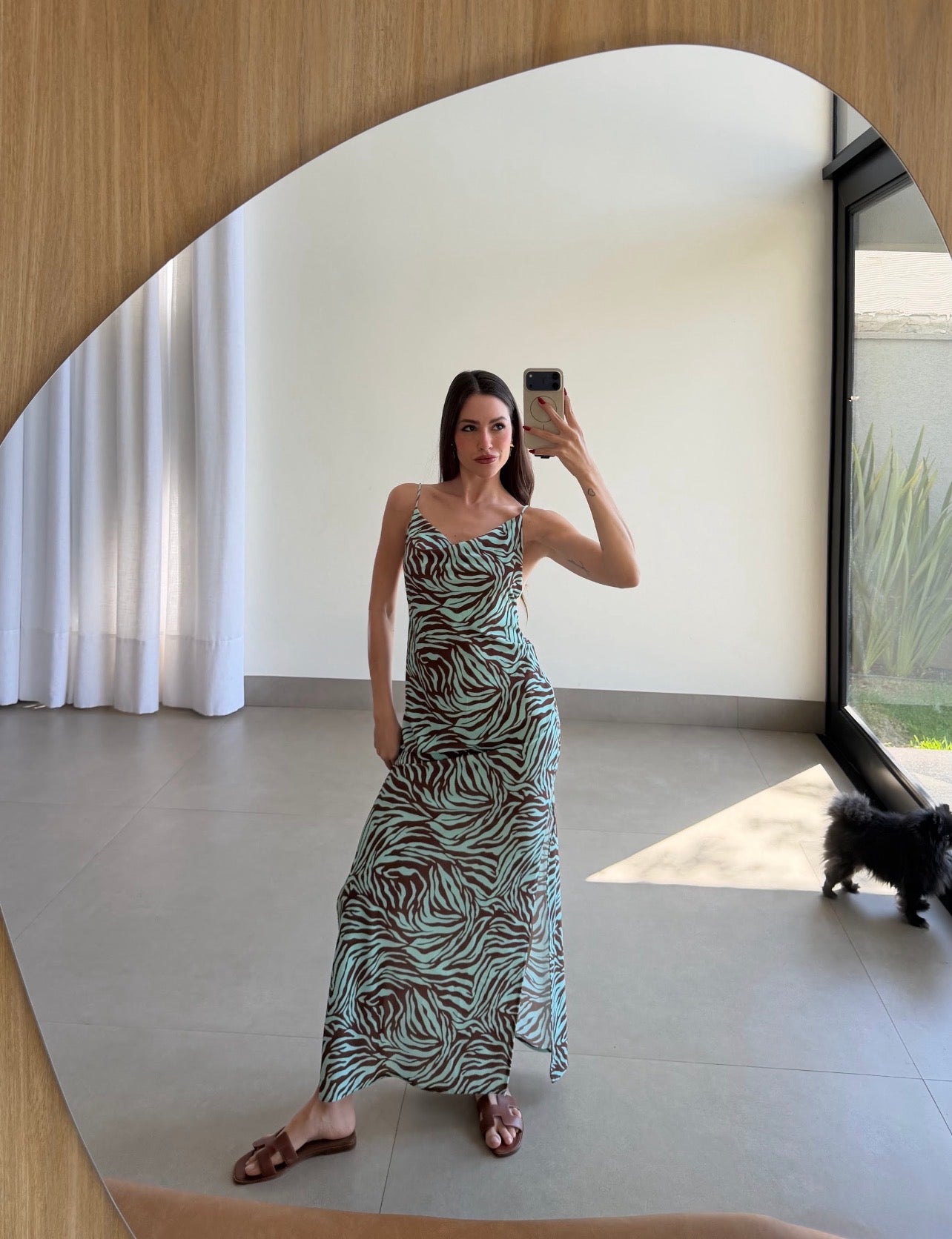 Vestido Gaia Rios Estampa Saue