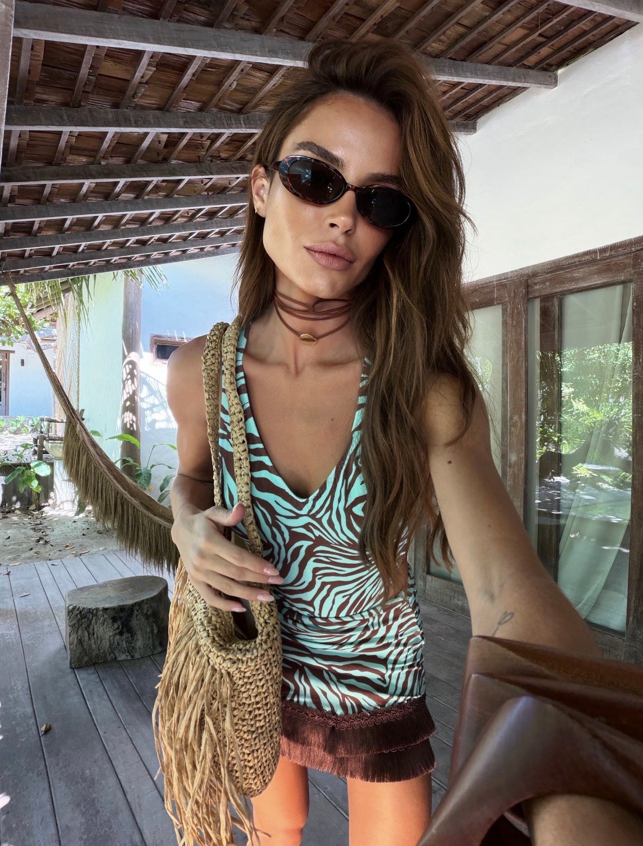Falda Paty Rios Estampa Saue