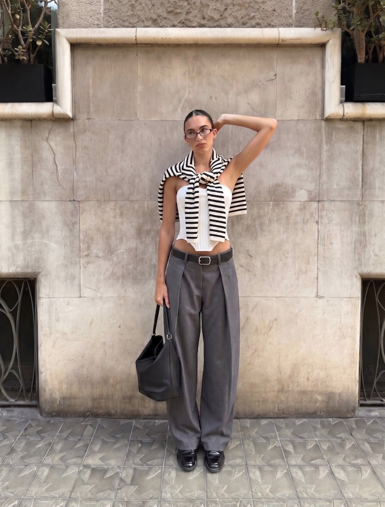 Pantalon Ursula Gris Leblog