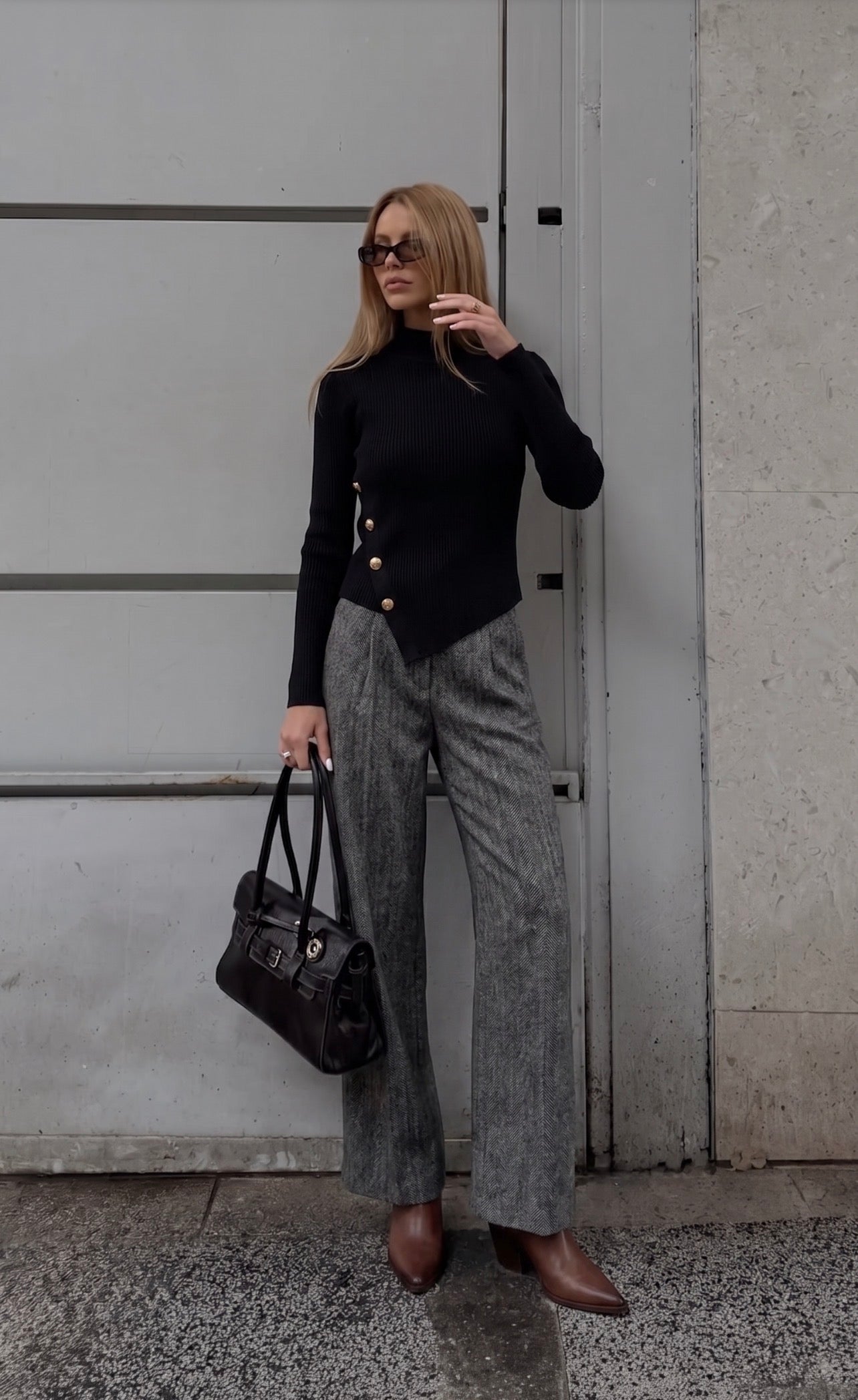 Pantalon Ursula Gris Leblog