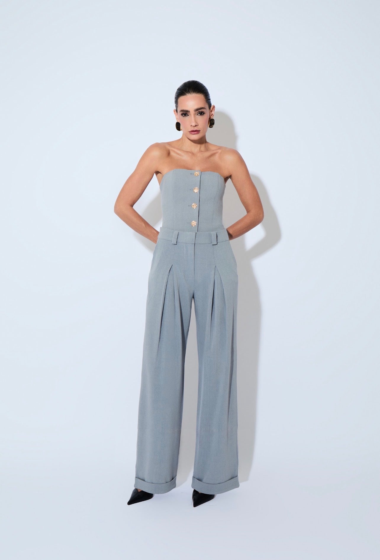 Blusa Celestine Gris Rock Lola