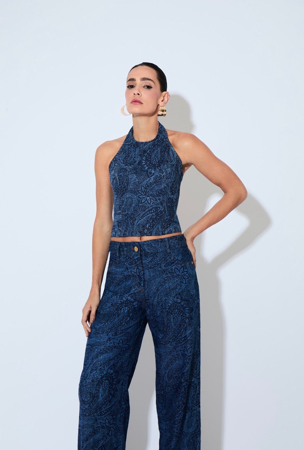 Pantalon Diane Jeans Estampado Rock Lola