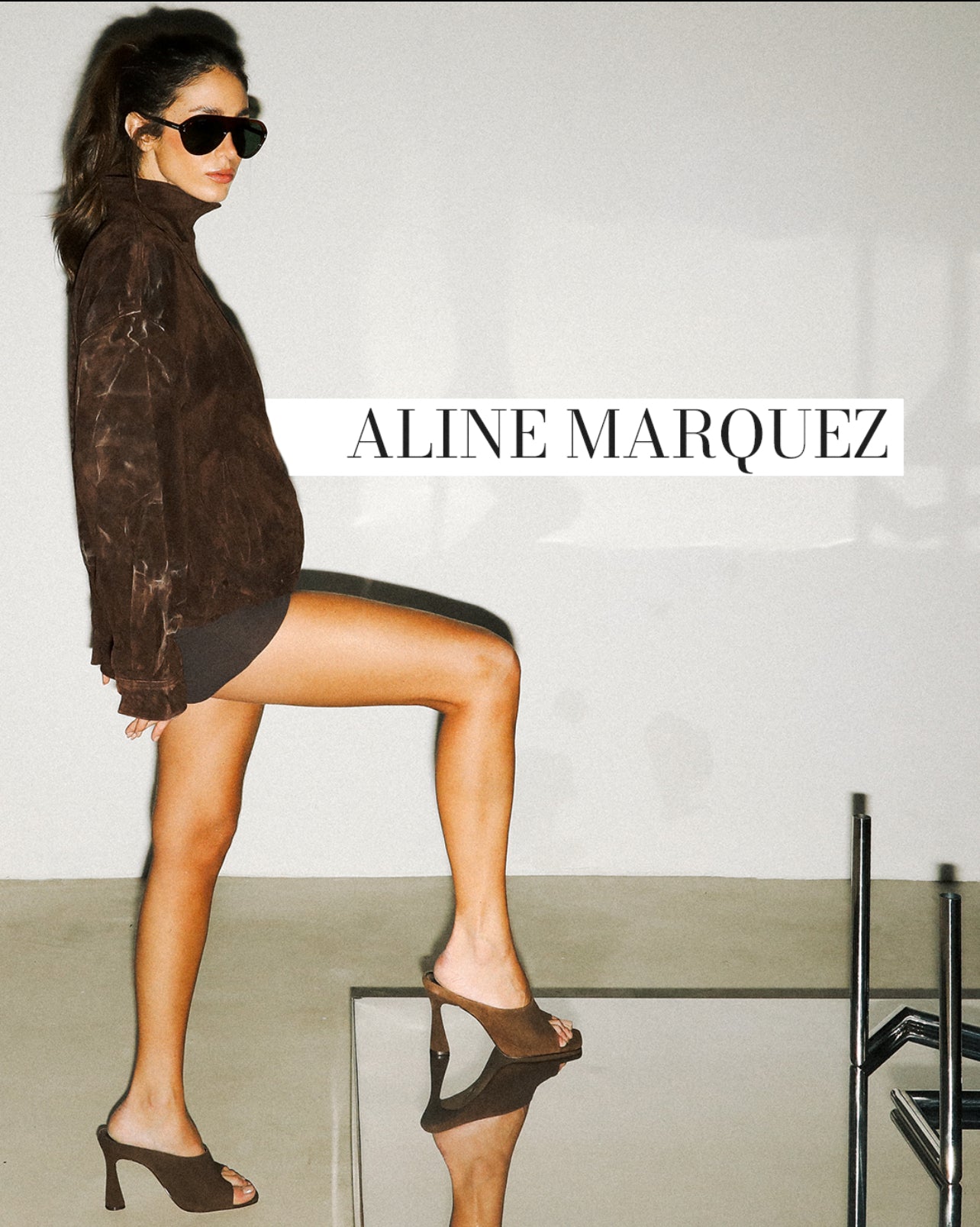 Mule Azul Camuza Luiza Barcelos - 104