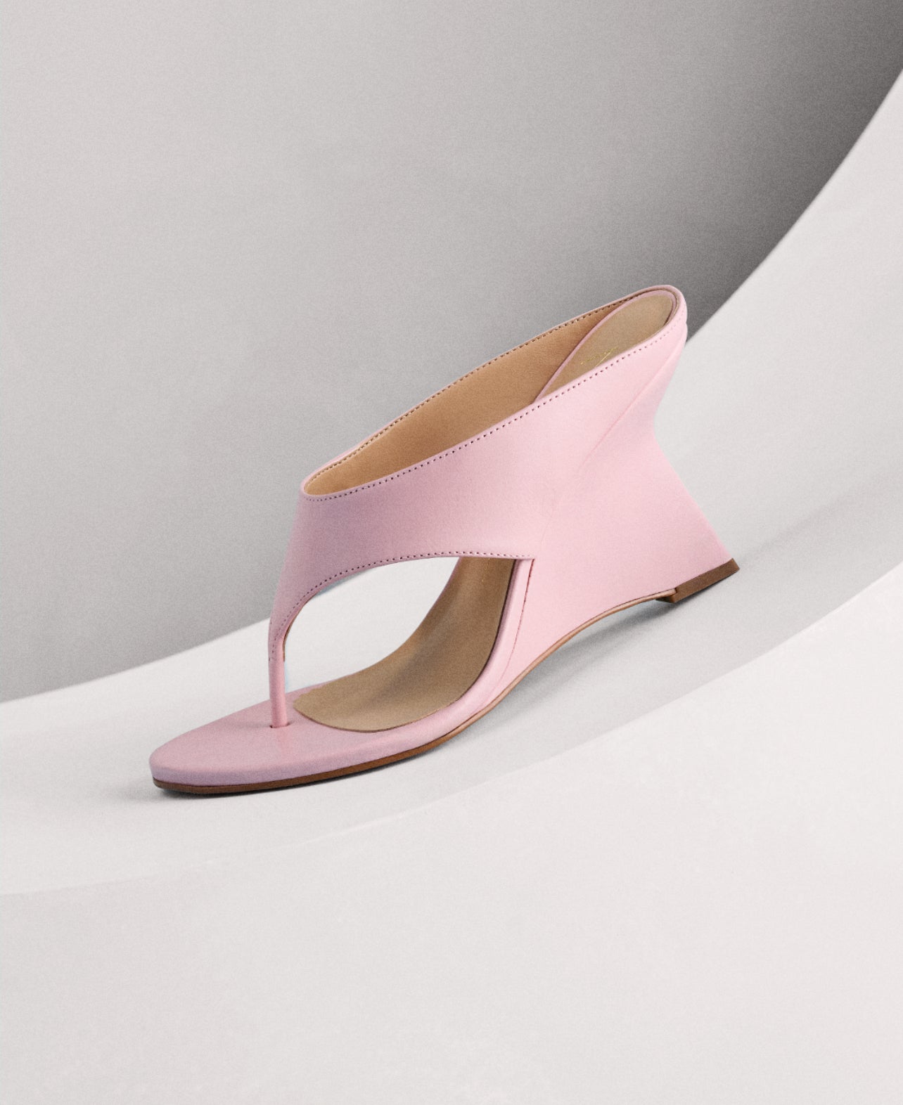 Sandalia Cuero Dedo Rosada Luiza Barcelos - 135