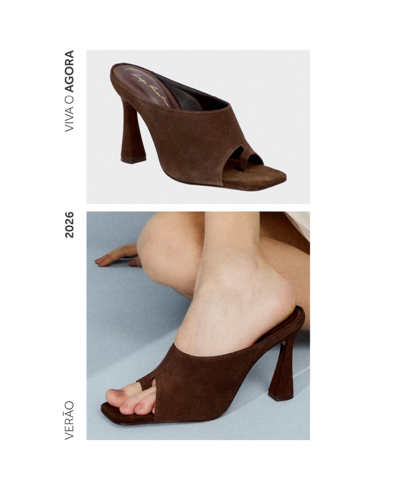 Mule Azul Camuza Luiza Barcelos - 104