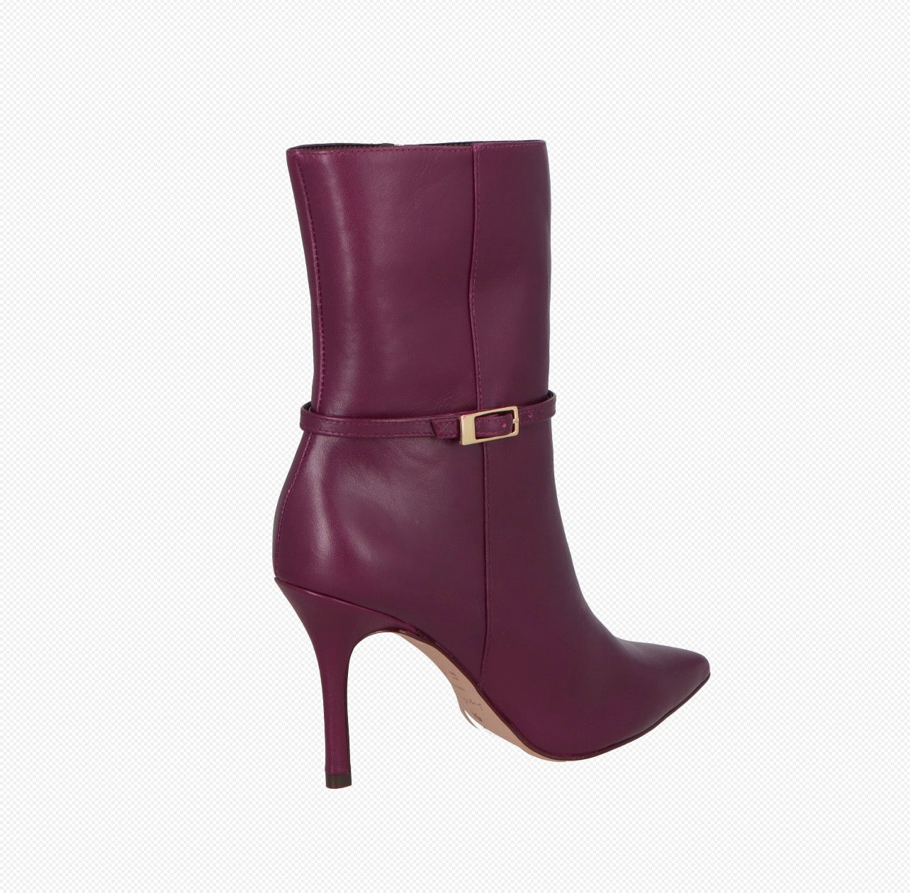 Bota Caña Media Cuero Vino LB - 212