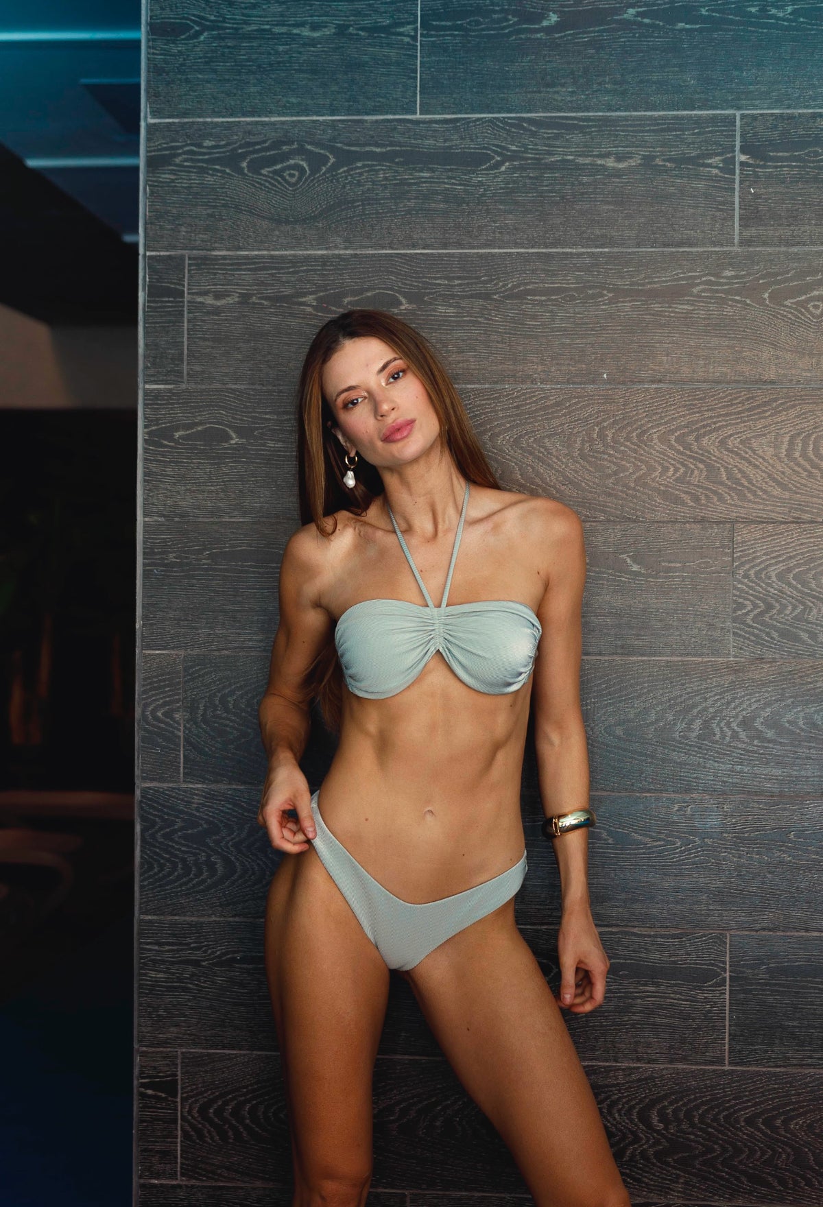 Bikini plateado SUN ROSE