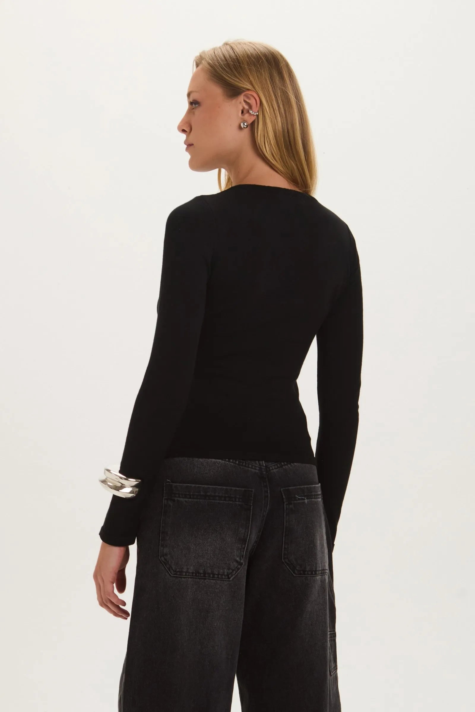 Blusa Marilia Negra Leblog