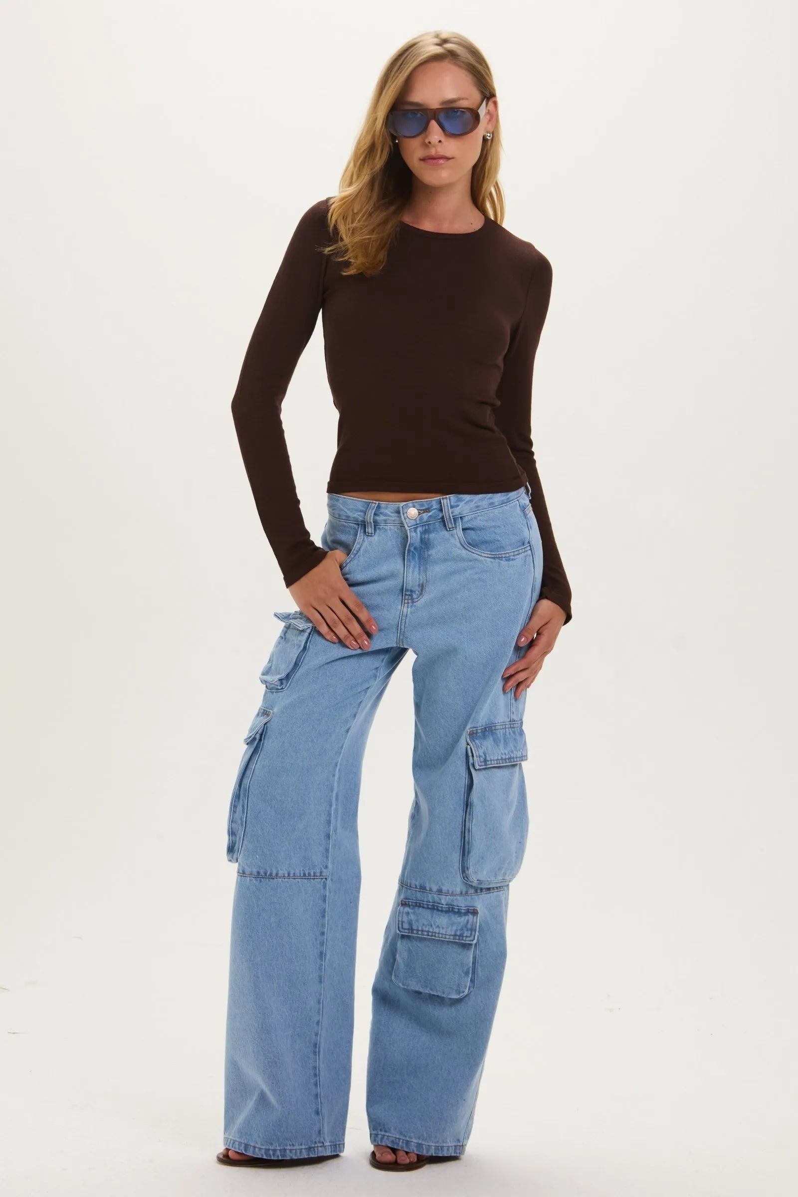 Blusa Marilia Marron Leblog