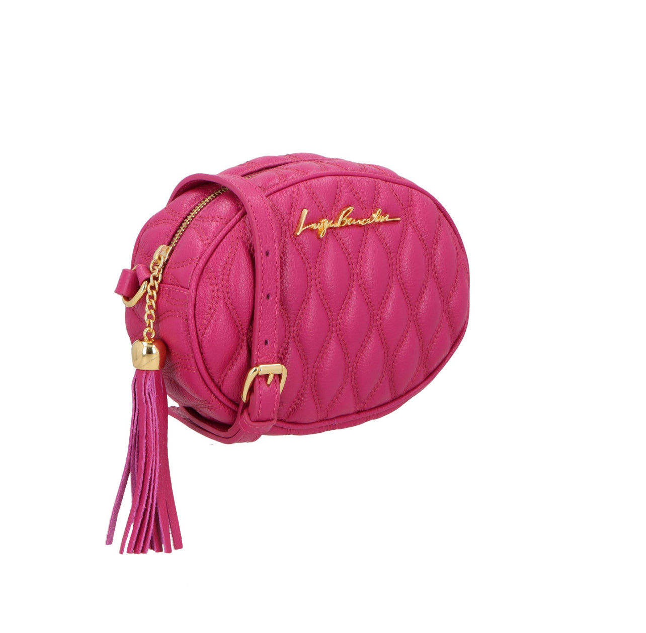 Cartera Cuero Viena Magenta Luiza Barcelos