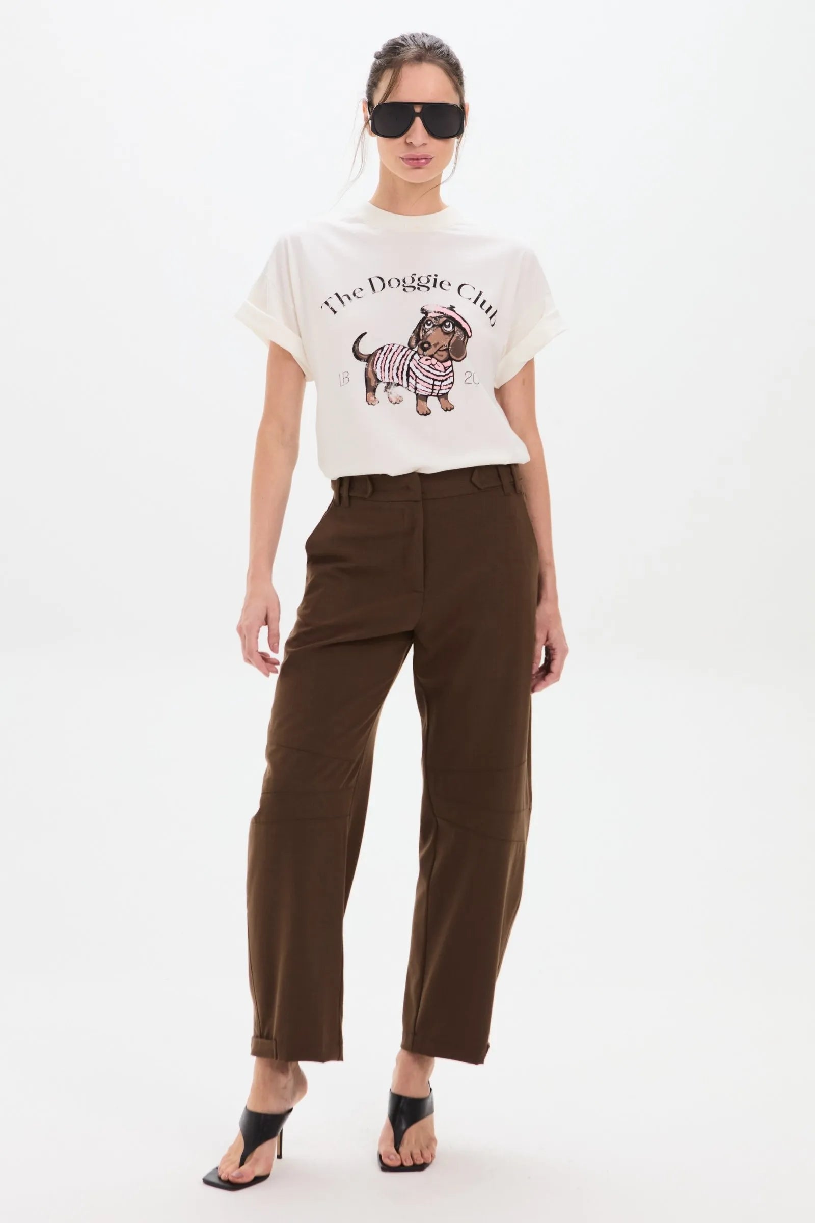 Pantalon Flora Marron Leblog